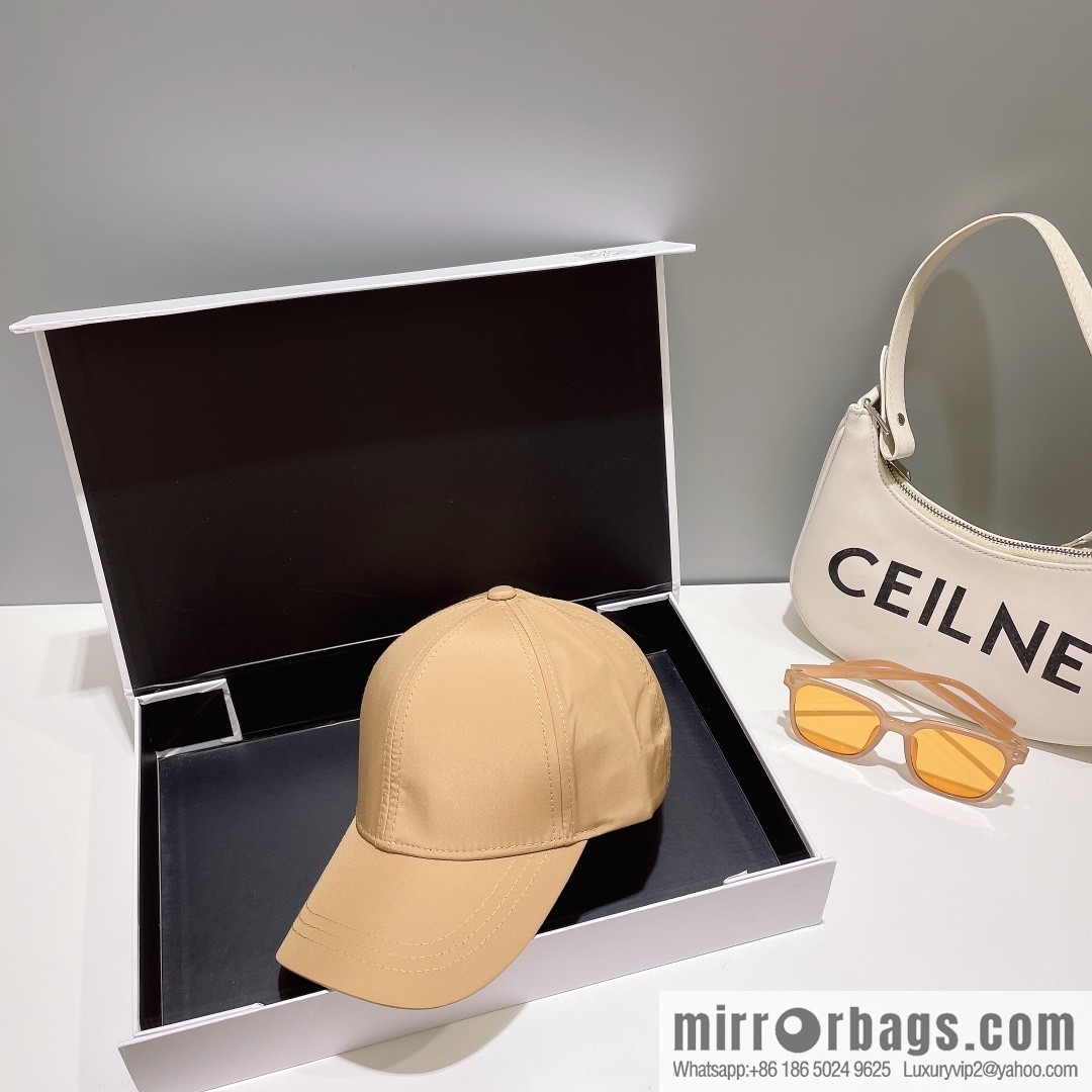 PRADA PRADA Side Triangle Label Baseball Cap