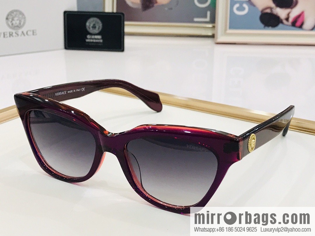 VERSACE Versace high-end plate unisex sunglasses