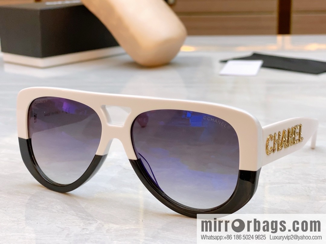 Chanel logo women's sunglasses
