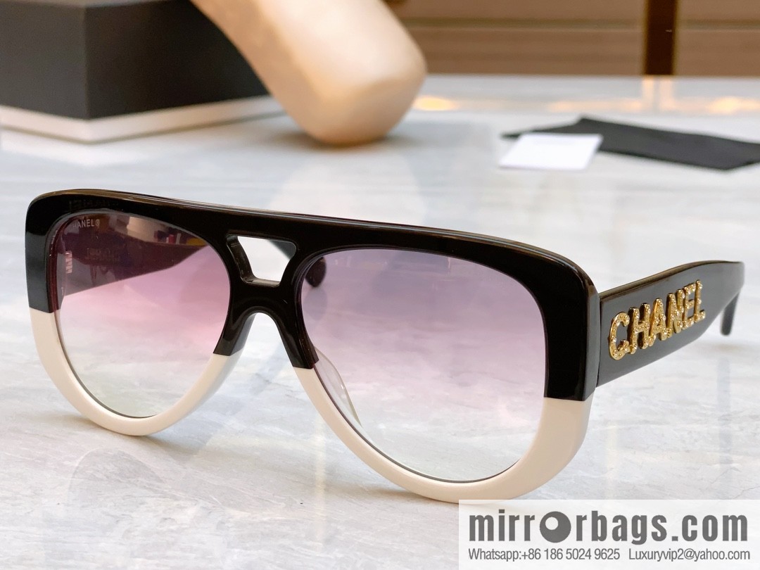 Chanel logo women's sunglasses