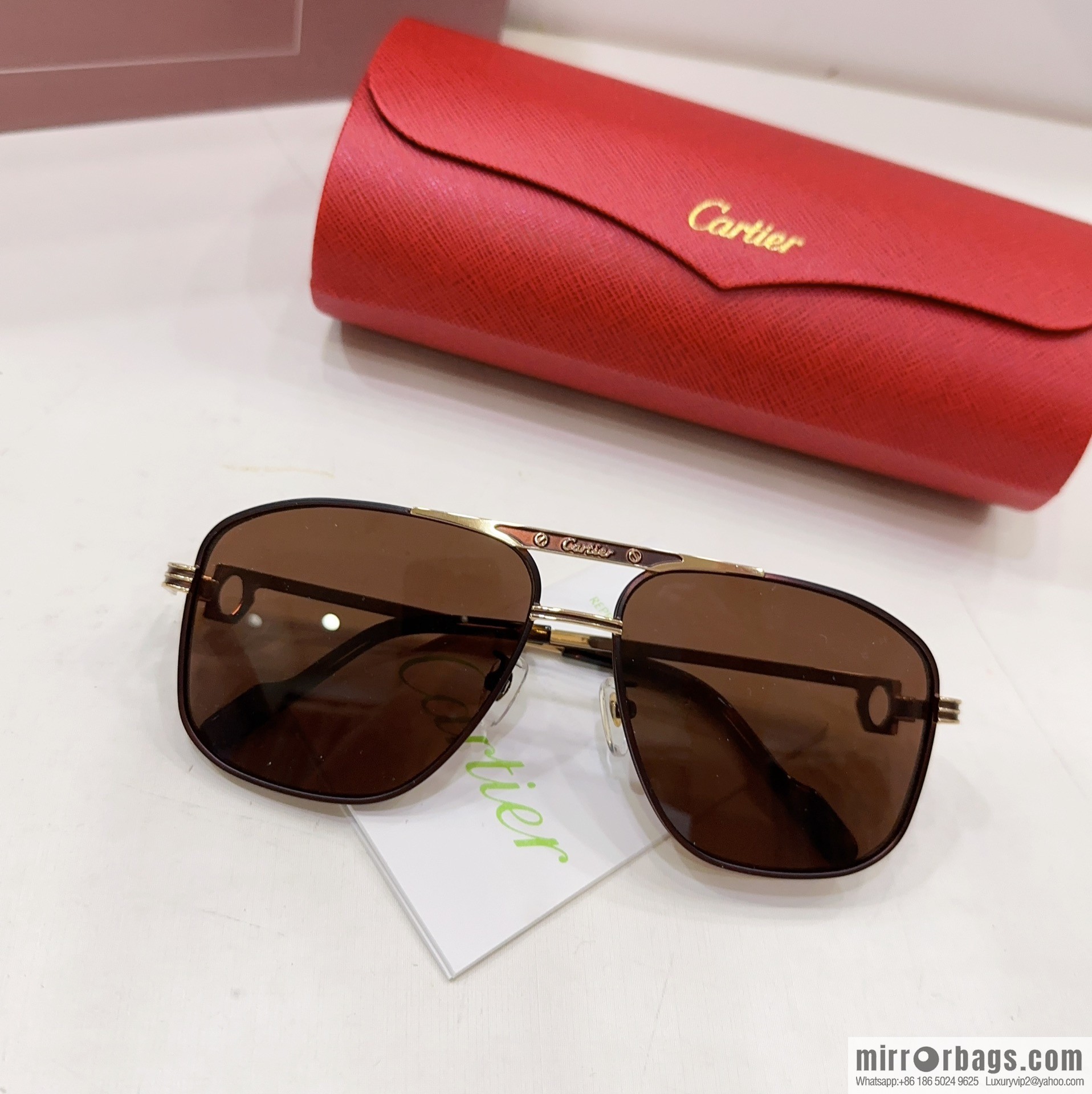 Cartier box unisex sunglasses