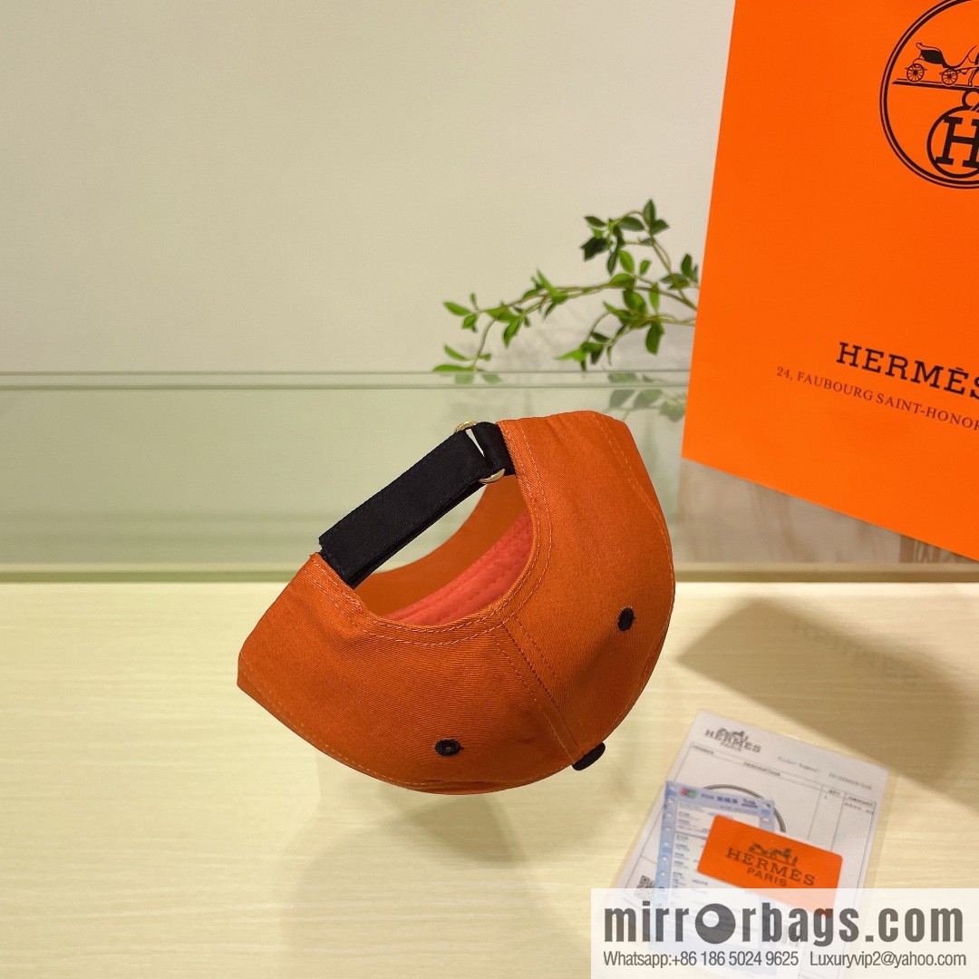 Hermes Hermes color matching H latest original baseball cap