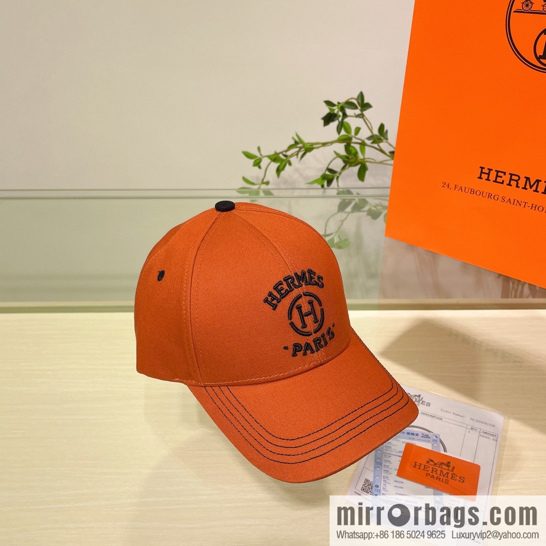 Hermes Hermes color matching H latest original baseball cap