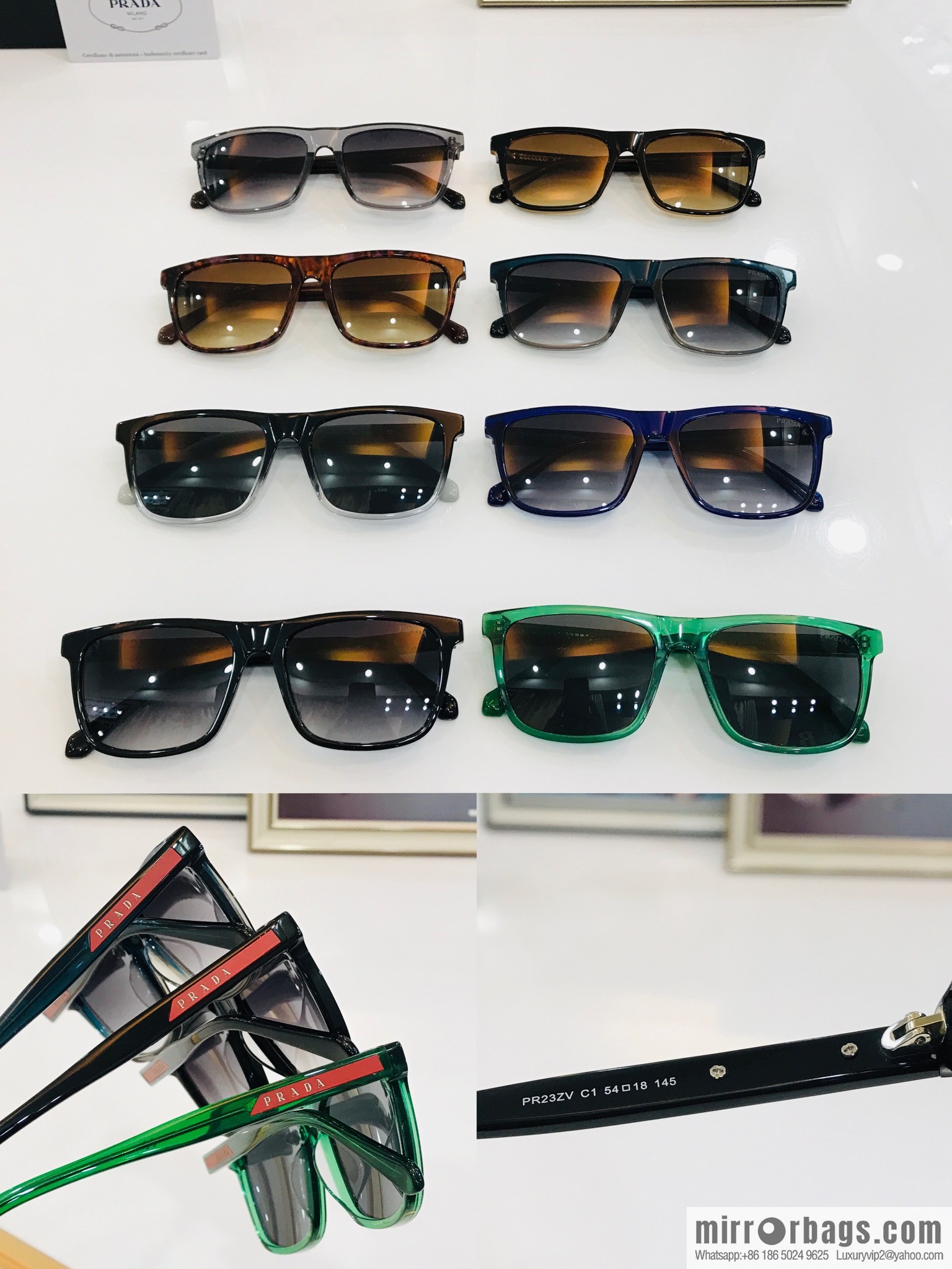 Prada box unisex sunglasses