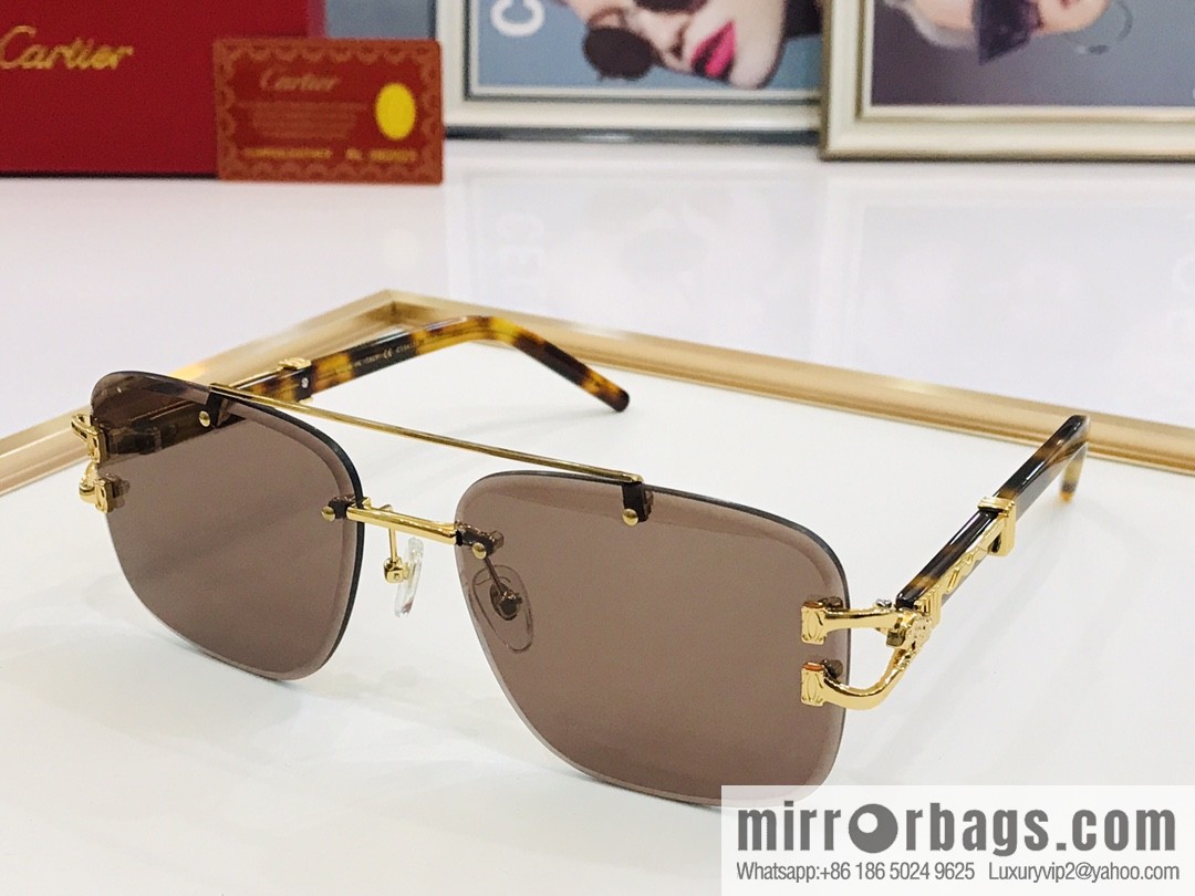 Cartier Rimless Men's Sunglasses