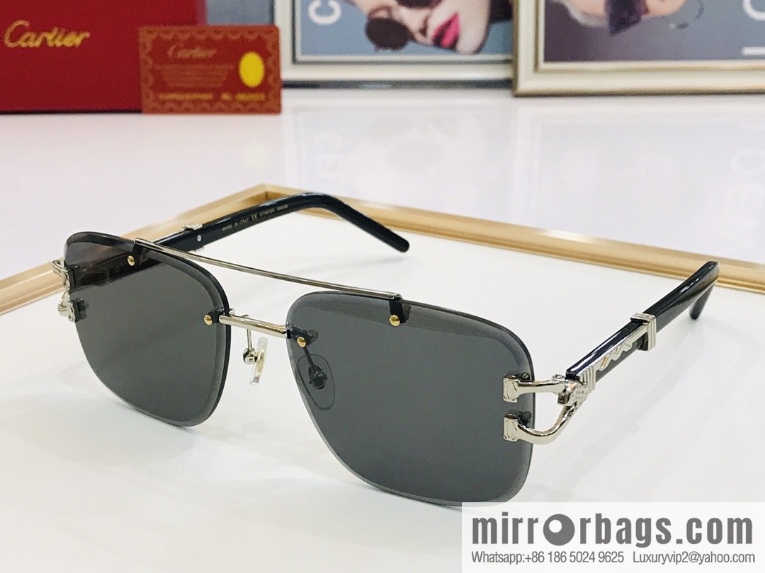 Cartier Rimless Men's Sunglasses