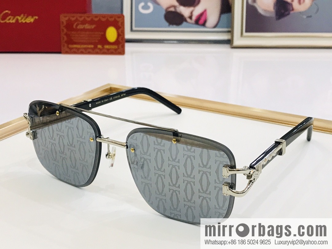 Cartier Rimless Men's Sunglasses
