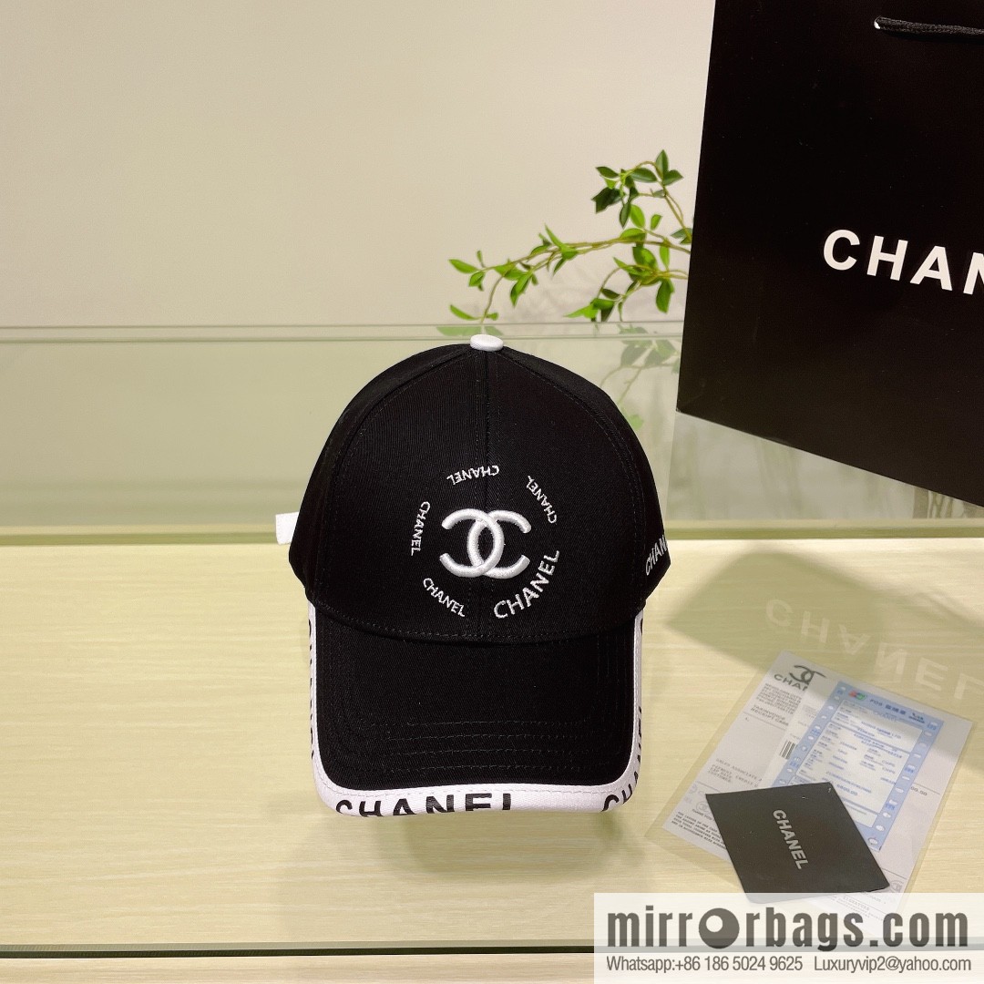 Chanel's new simple embroidered logo baseball cap