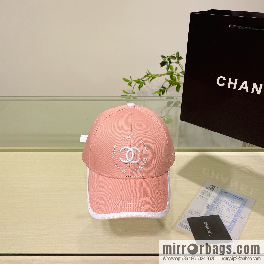 Chanel's new simple embroidered logo baseball cap
