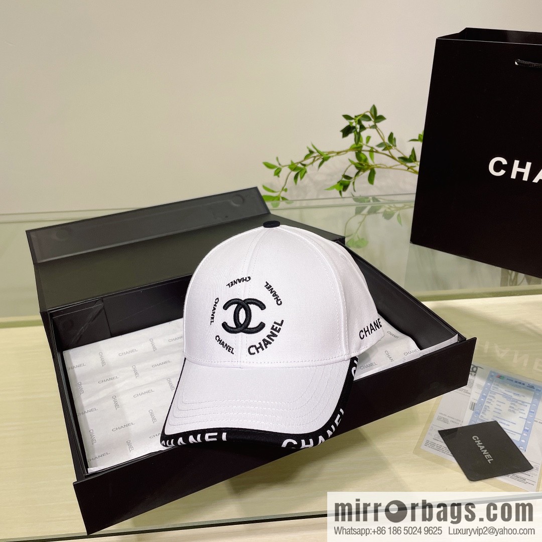 Chanel's new simple embroidered logo baseball cap