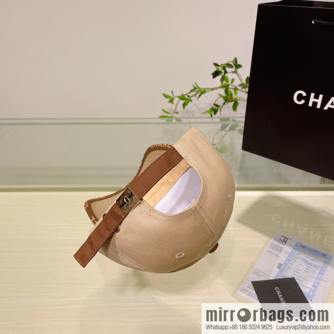 Chanel's new simple embroidered logo baseball cap