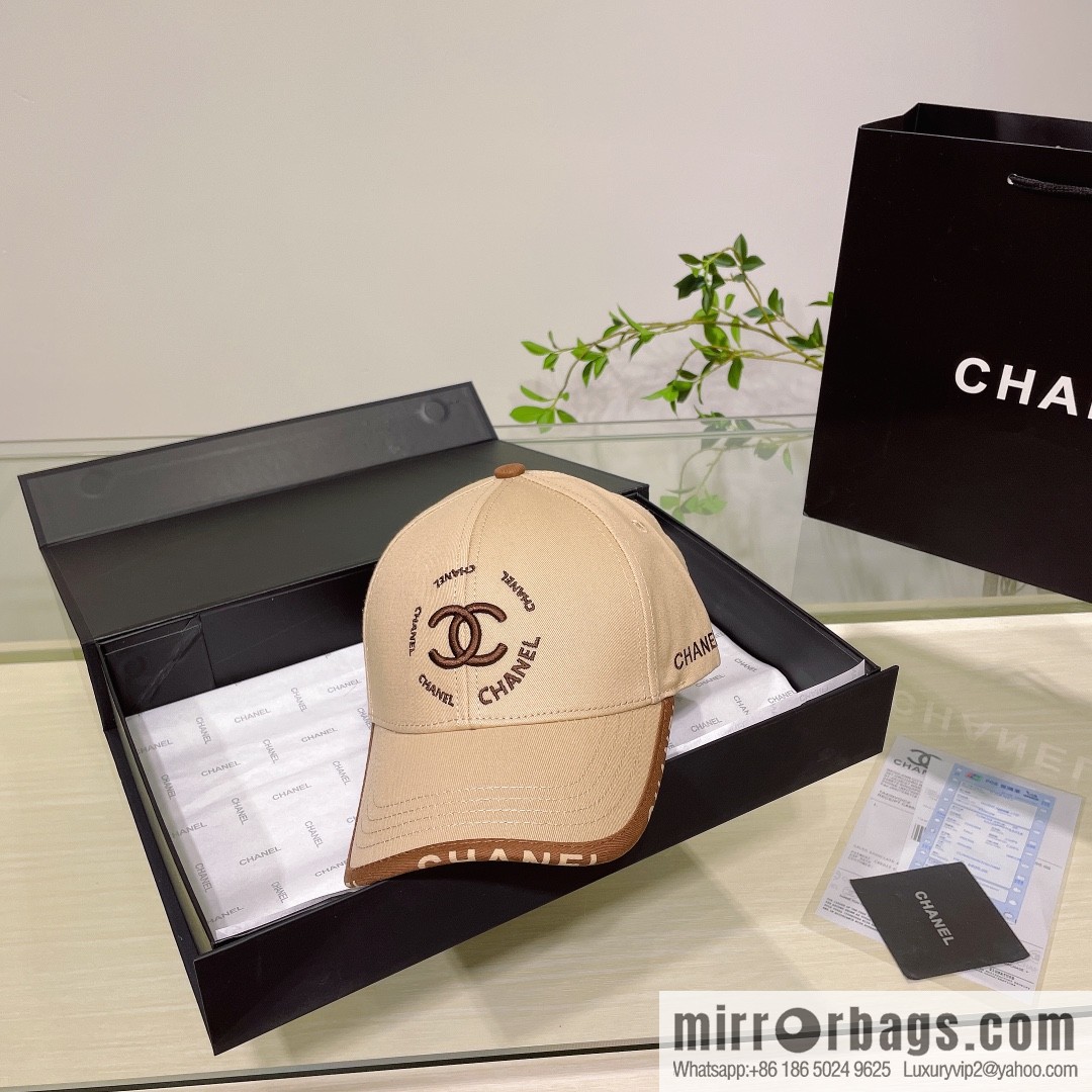 Chanel's new simple embroidered logo baseball cap