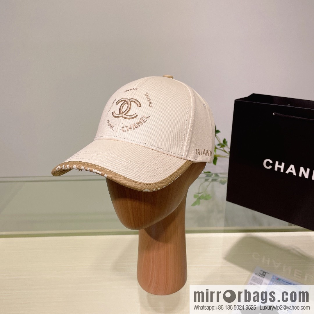 Chanel's new simple embroidered logo baseball cap
