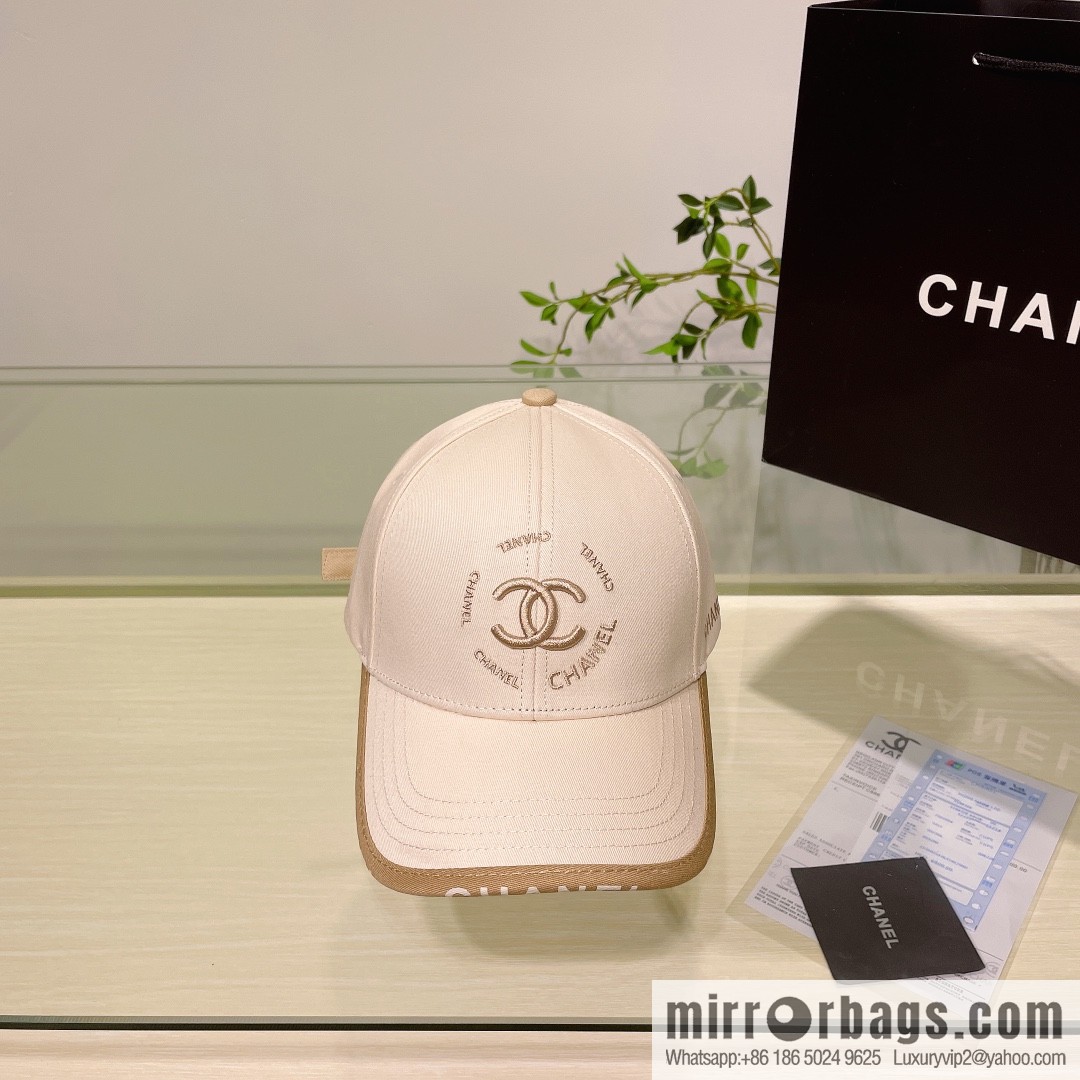 Chanel's new simple embroidered logo baseball cap