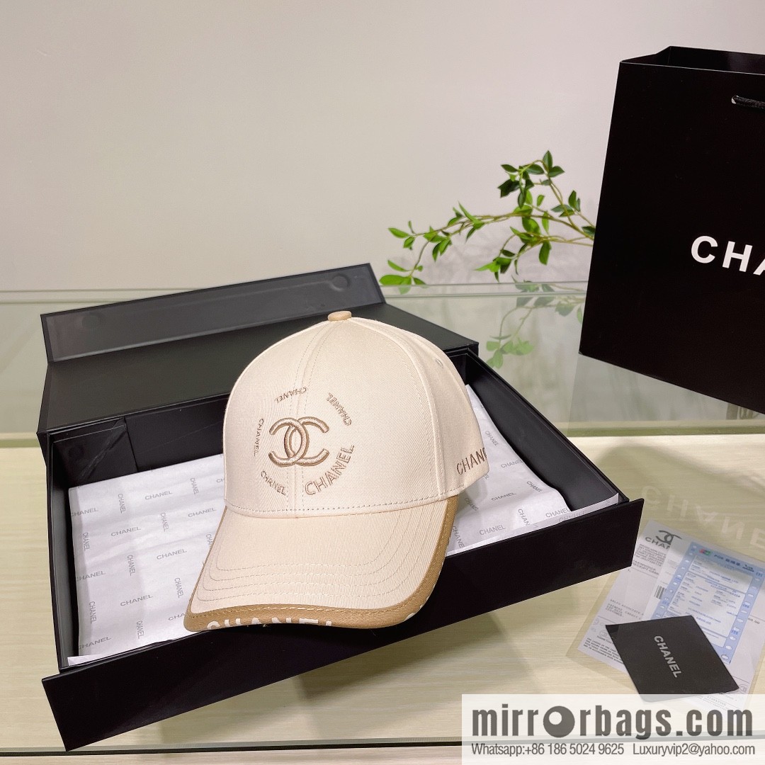 Chanel's new simple embroidered logo baseball cap