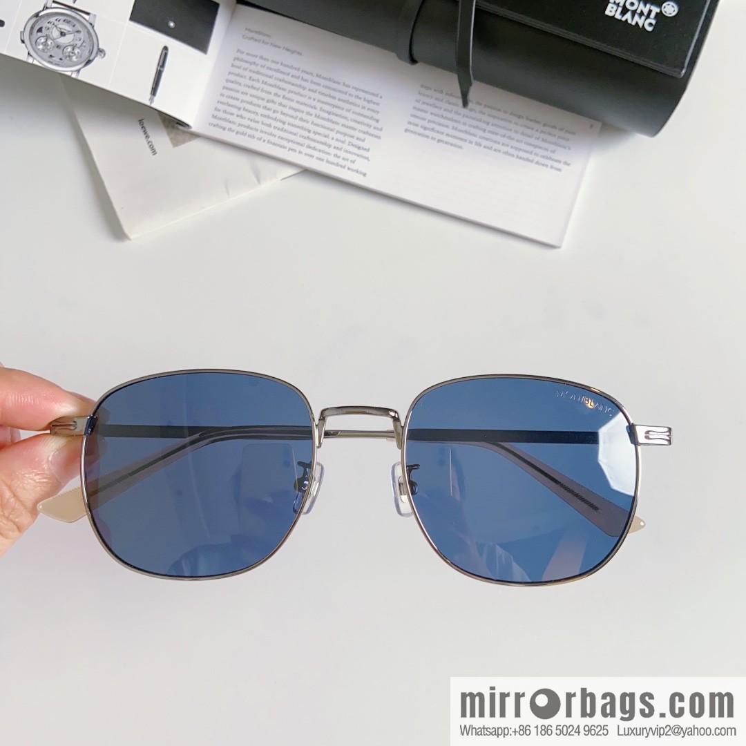 Montblanc Montblanc Simple Versatile Men's Square Sunglasses