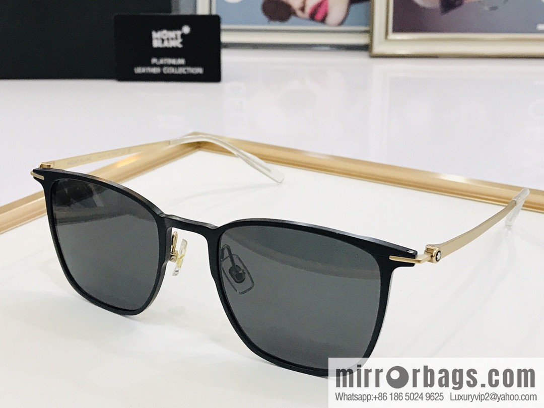 Montblanc pure titanium frame men's sunglasses