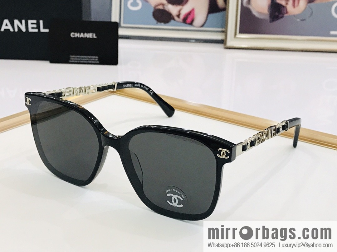 Chanel logo decorative women's sunglasses