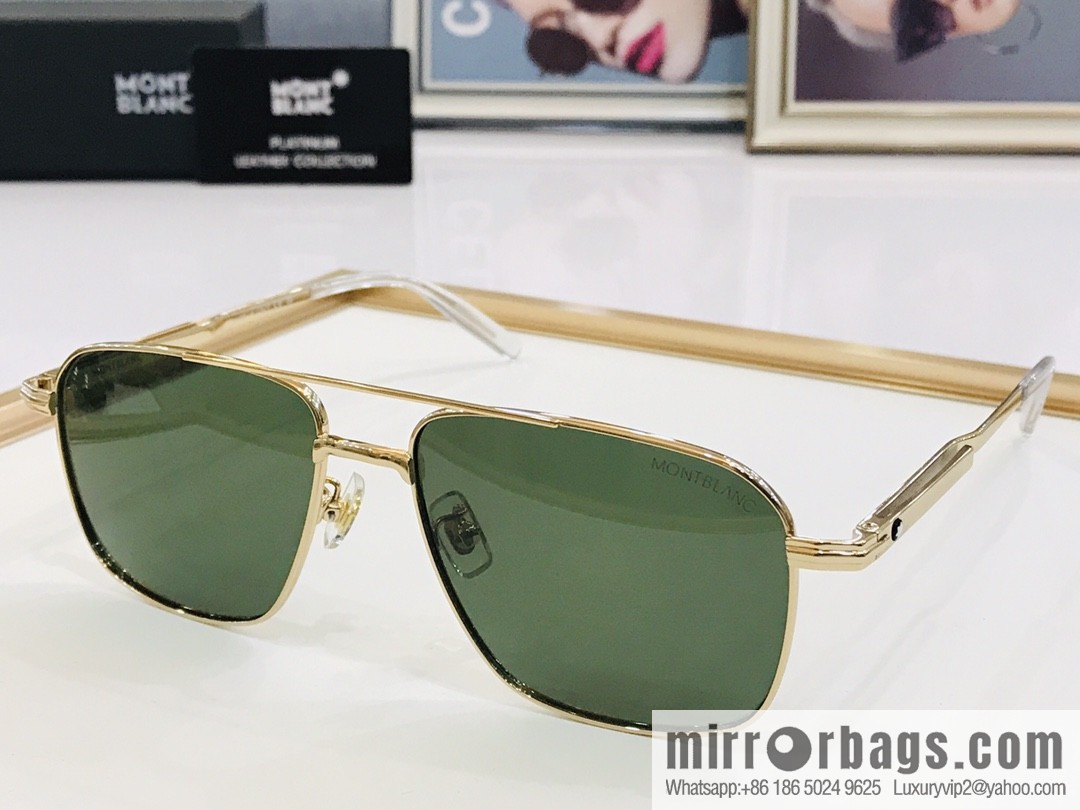 Montblanc Metal Frame Unisex Sunglasses
