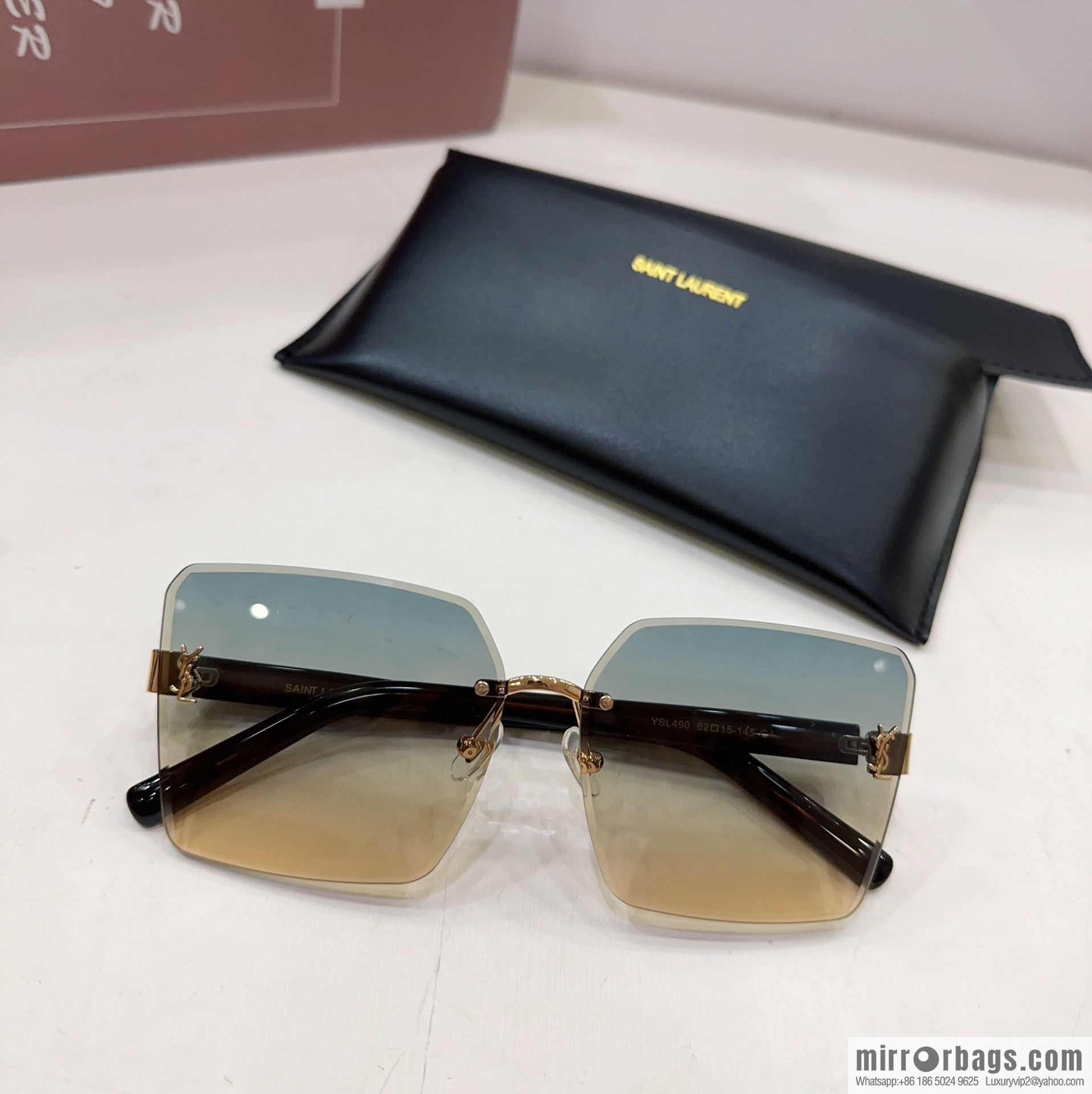 YSL Saint Laurent square women's sunglasses