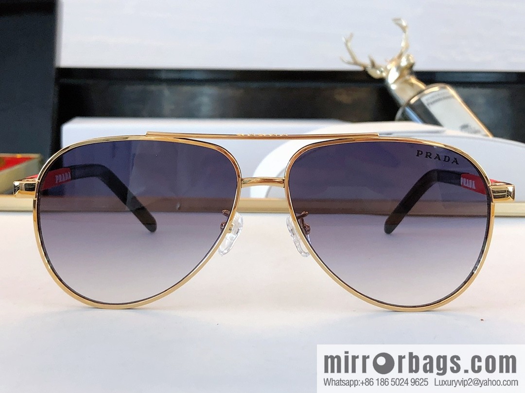 Prada colloid brand logo pilot toad mirror