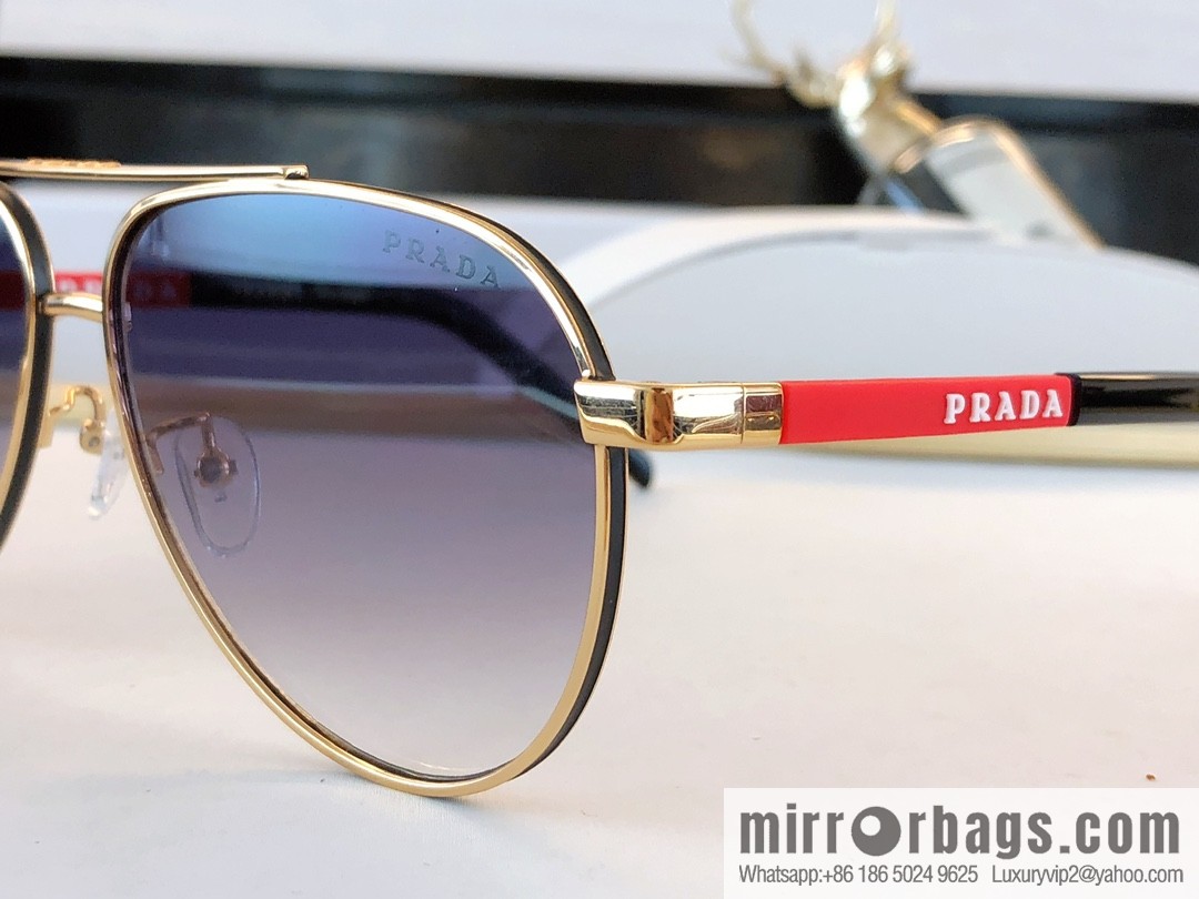 Prada colloid brand logo pilot toad mirror