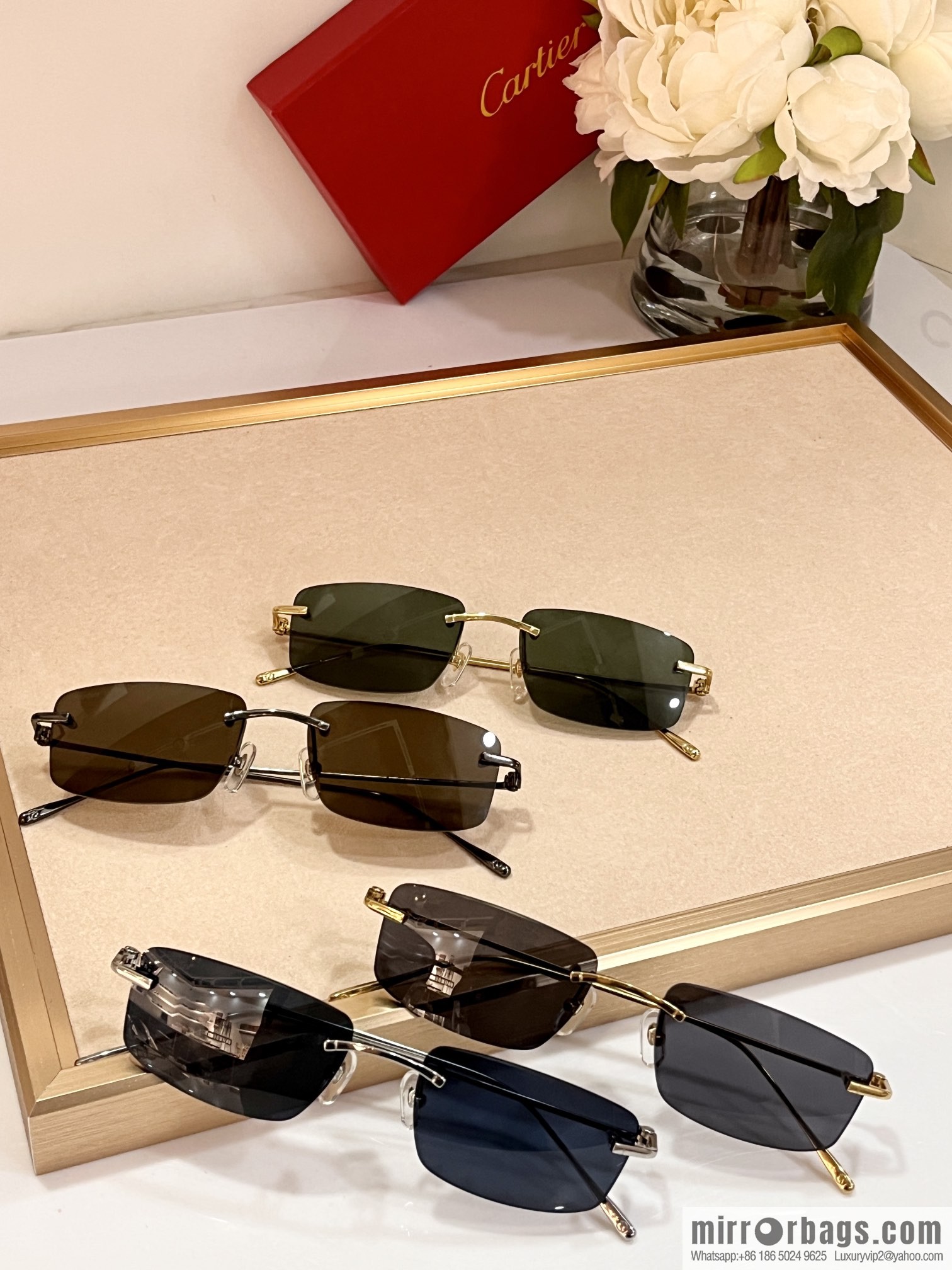 Cartier new men's business sunglasses