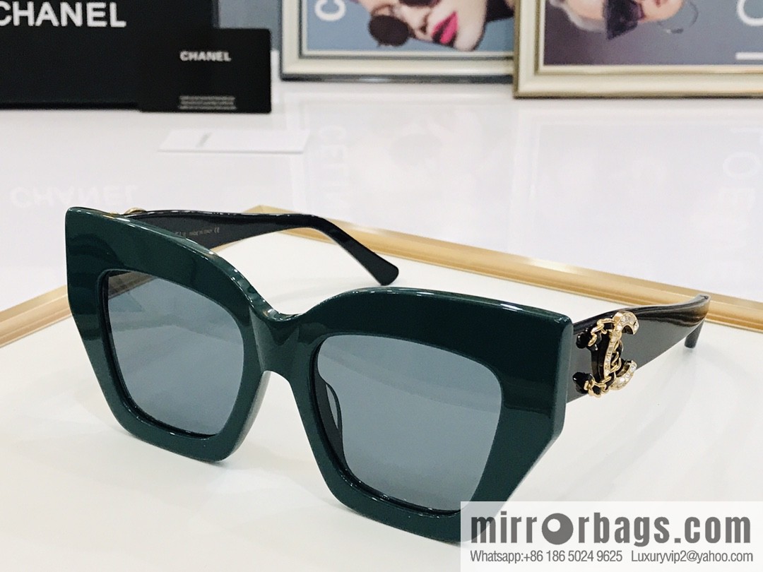 Chanel large frame unisex sunglasses