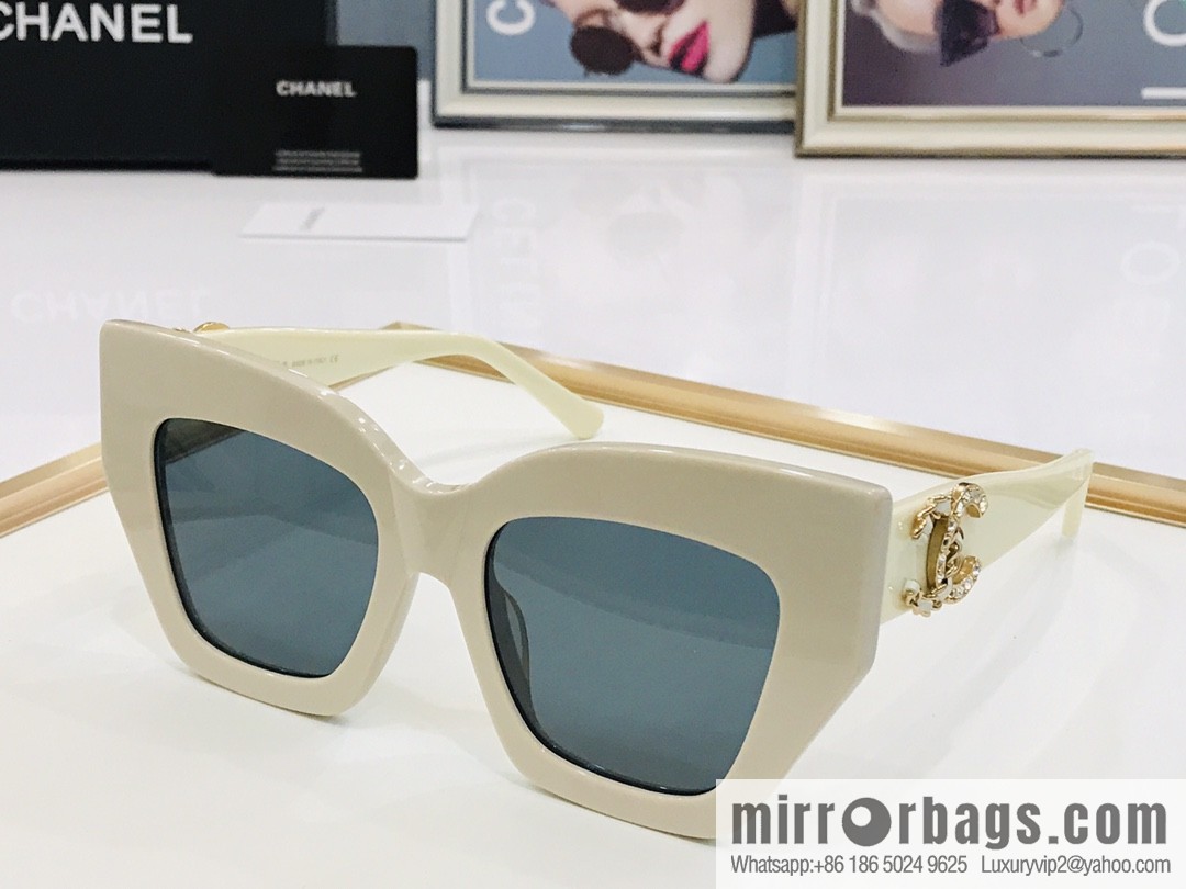 Chanel large frame unisex sunglasses
