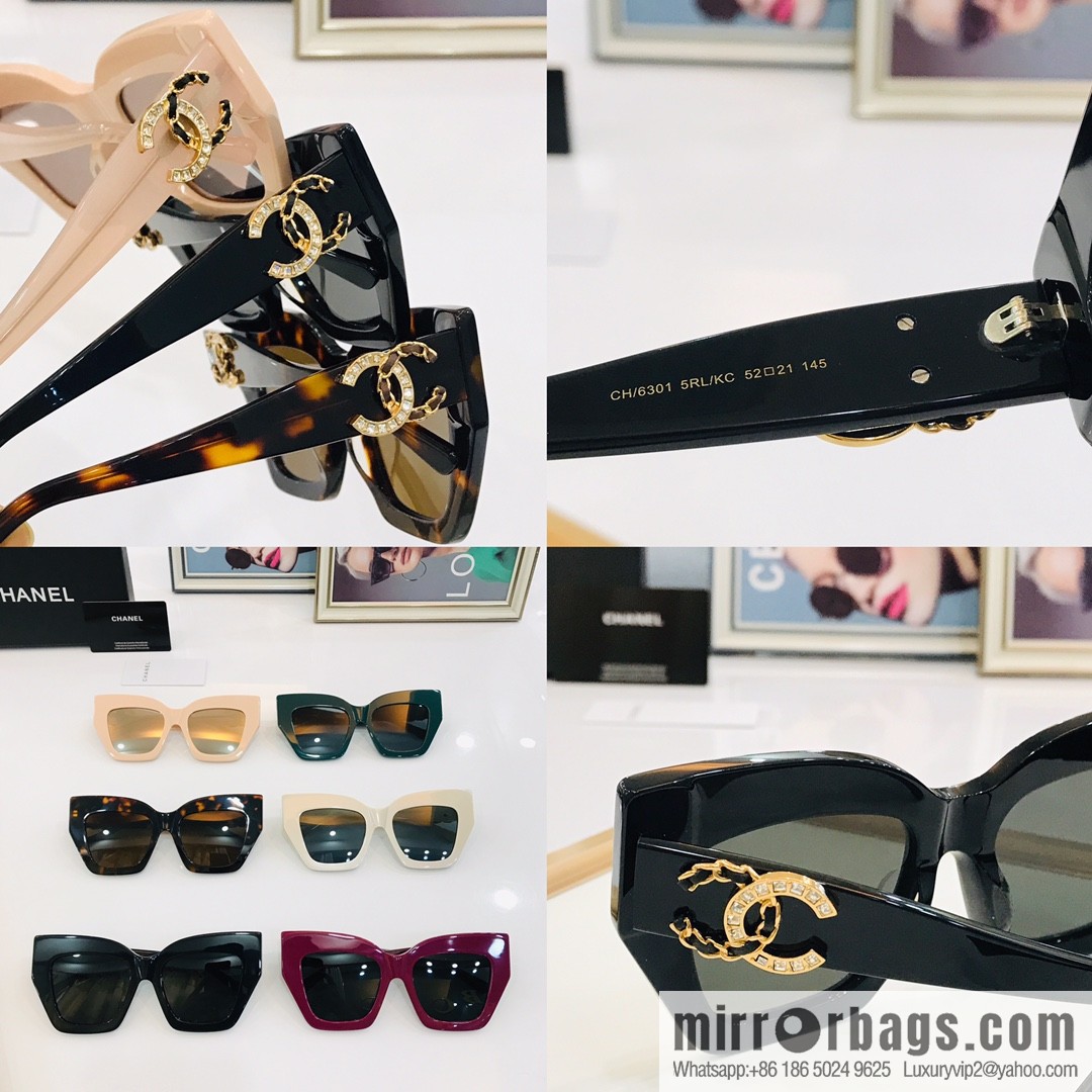 Chanel large frame unisex sunglasses