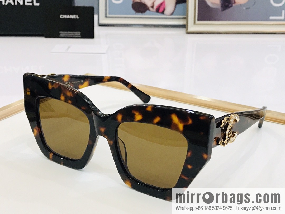 Chanel large frame unisex sunglasses