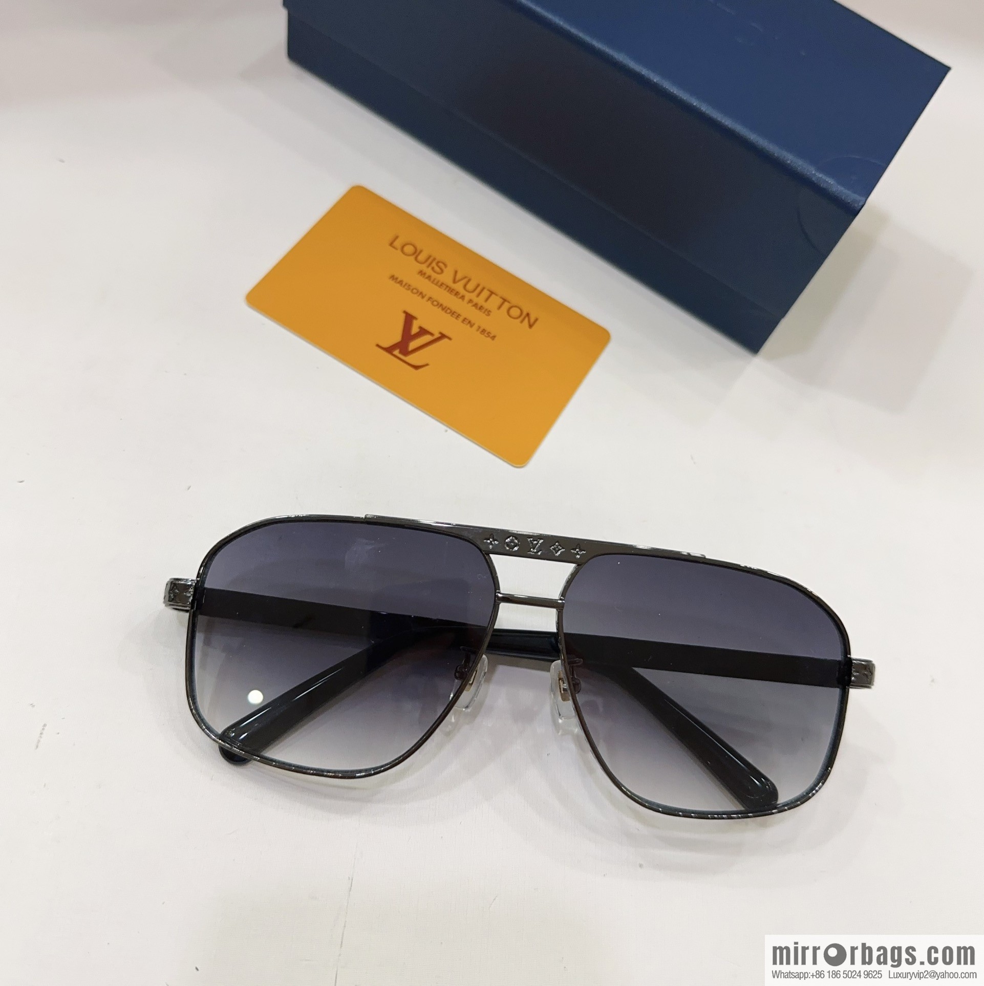 LV Louis Vuitton Square Unisex Sunglasses