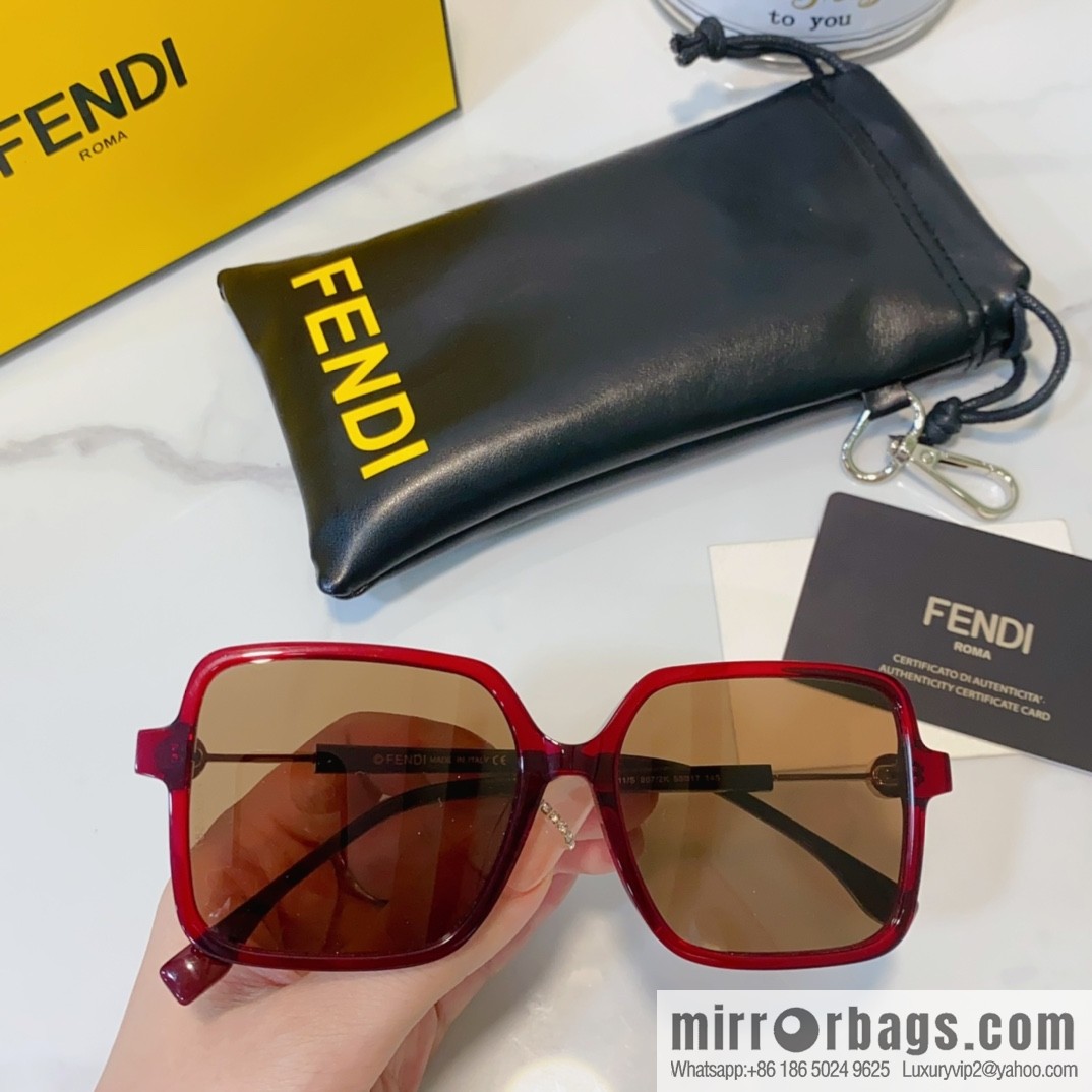 Fendi square women's sunglasses