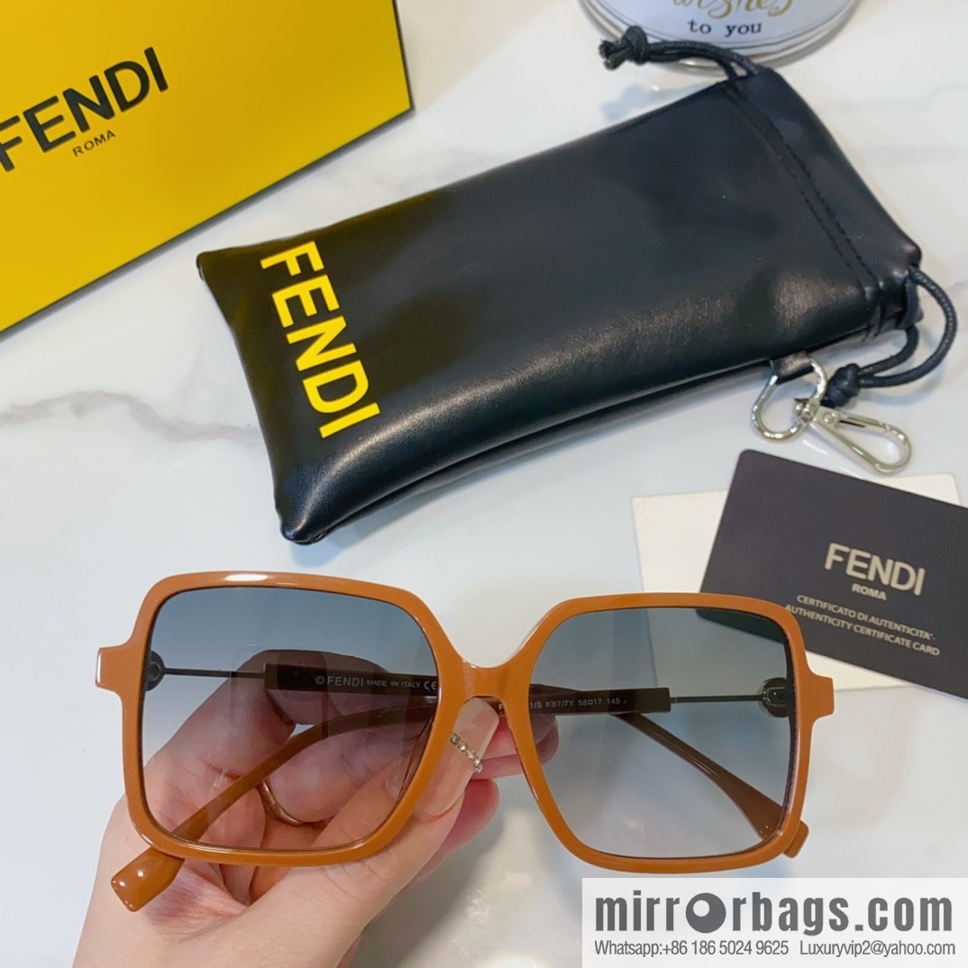 Fendi square women's sunglasses