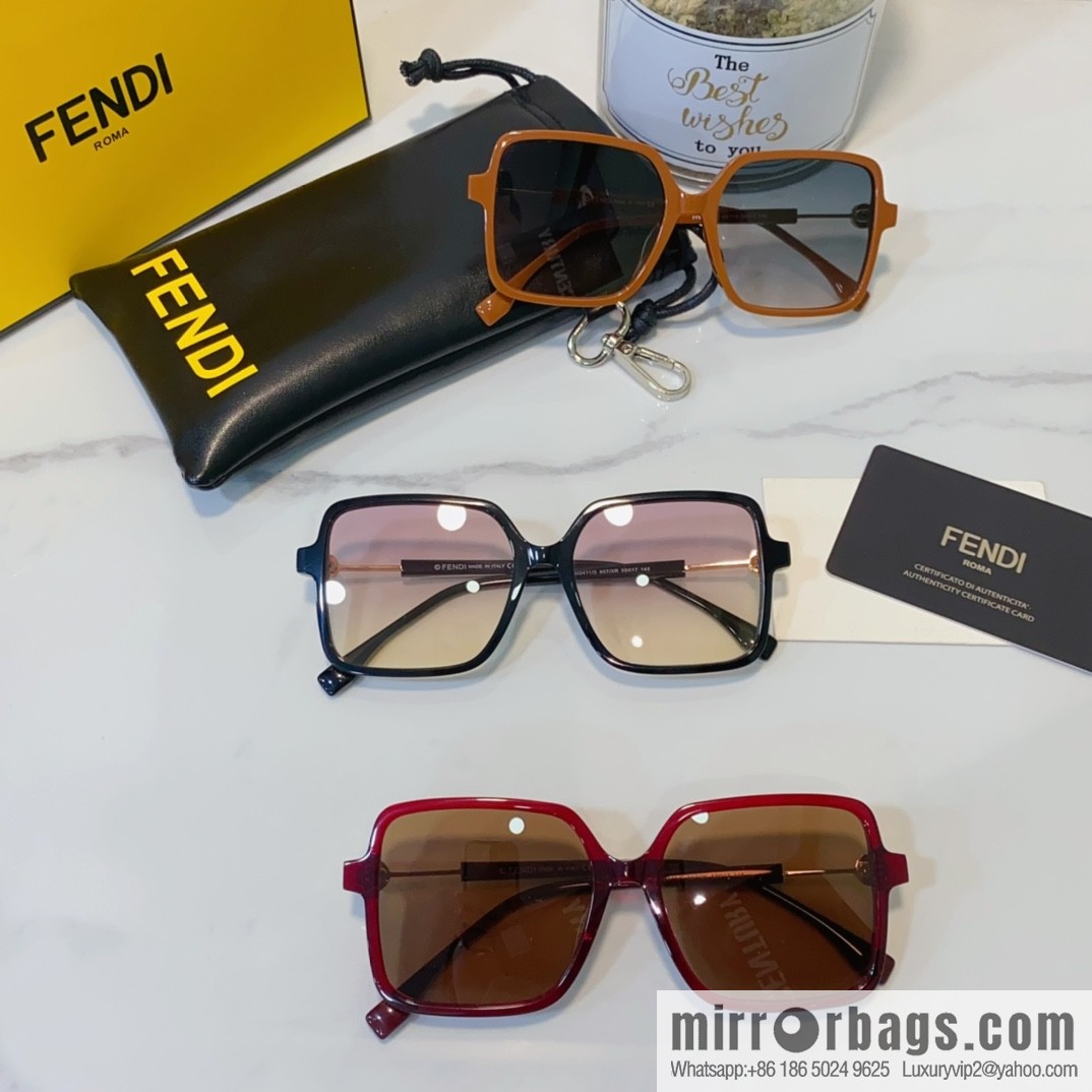 Fendi square women's sunglasses