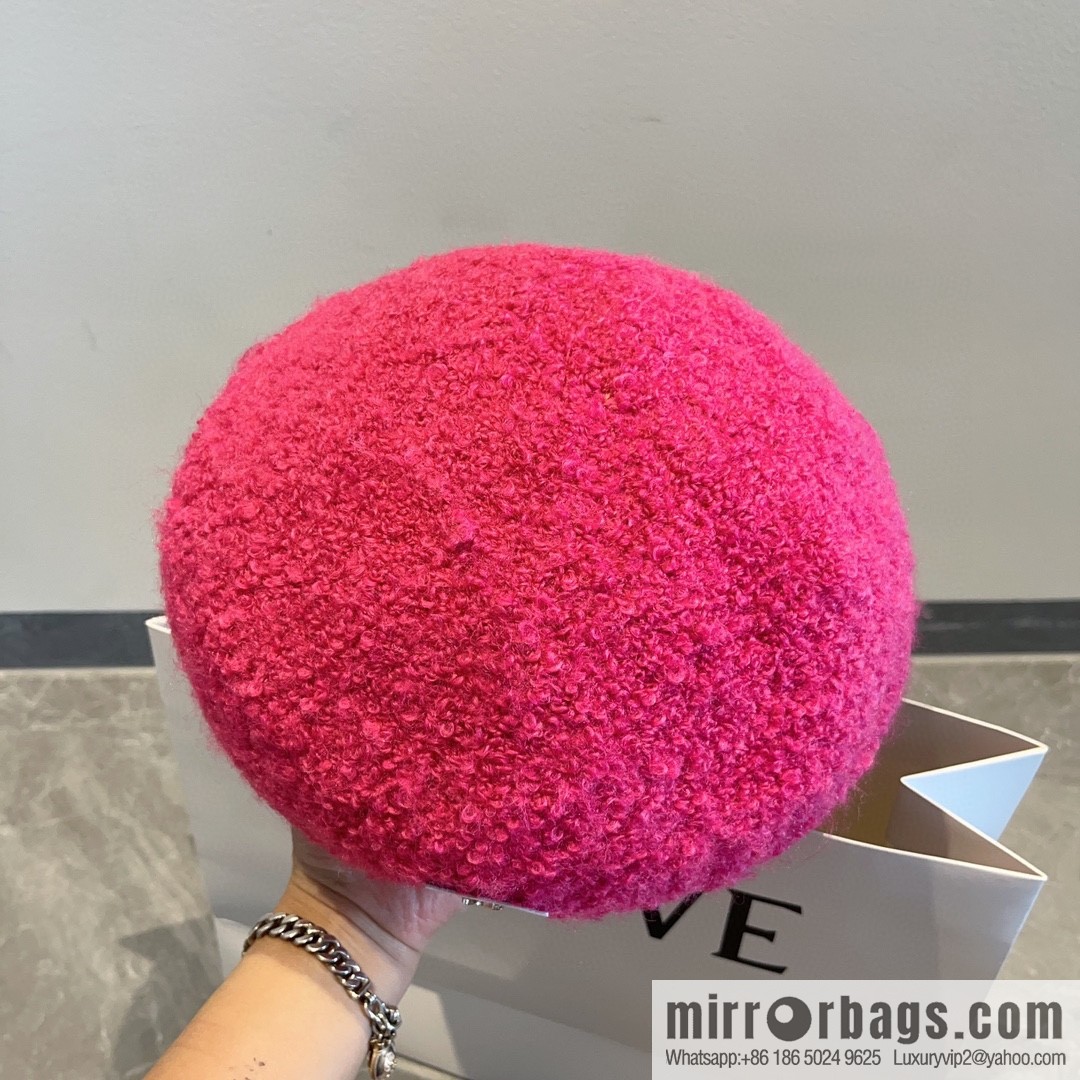 YSL Saint Laurent Corduroy Beret