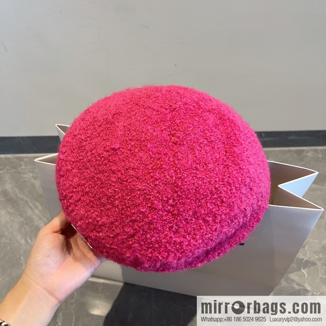 YSL Saint Laurent Corduroy Beret