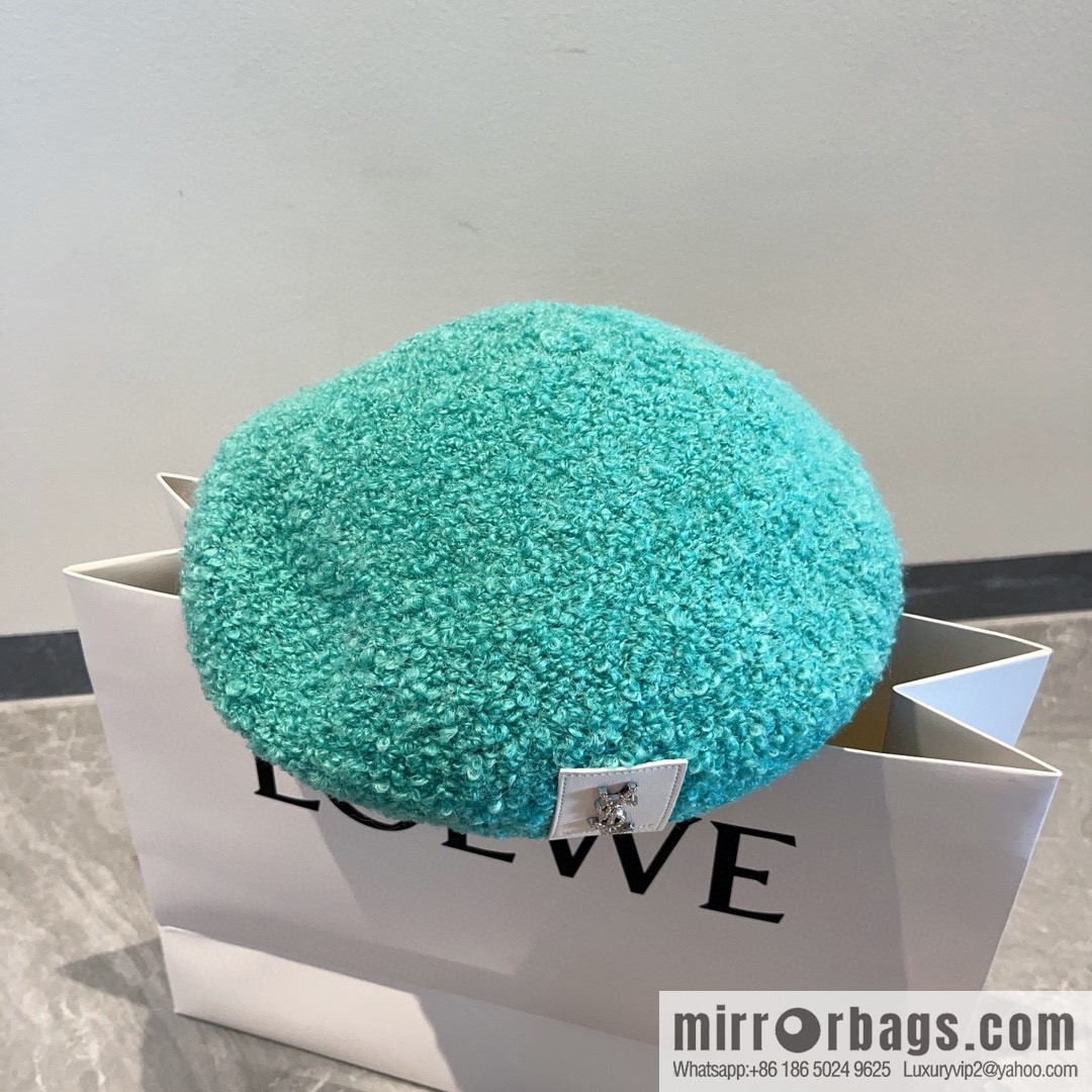 YSL Saint Laurent Corduroy Beret