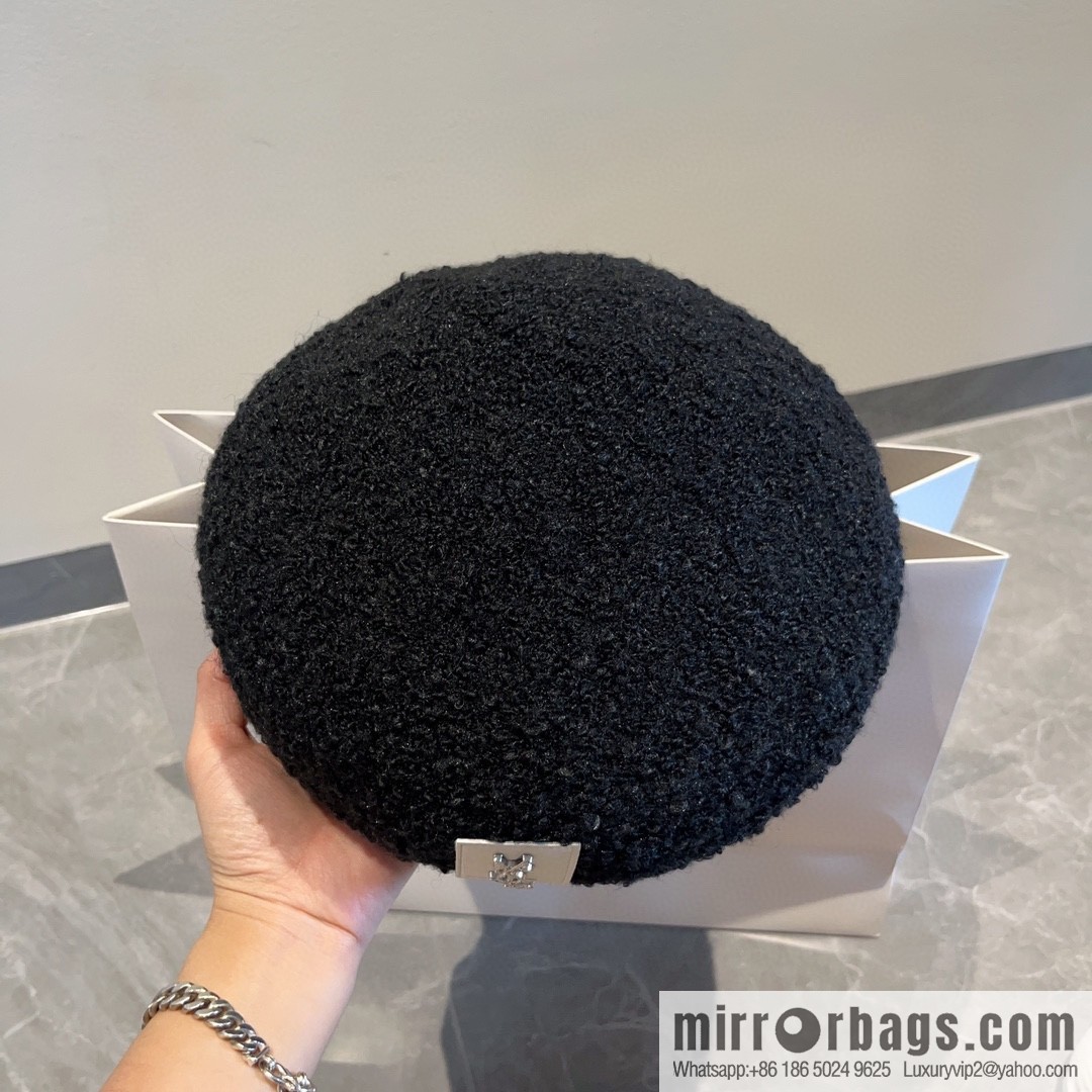 YSL Saint Laurent Corduroy Beret