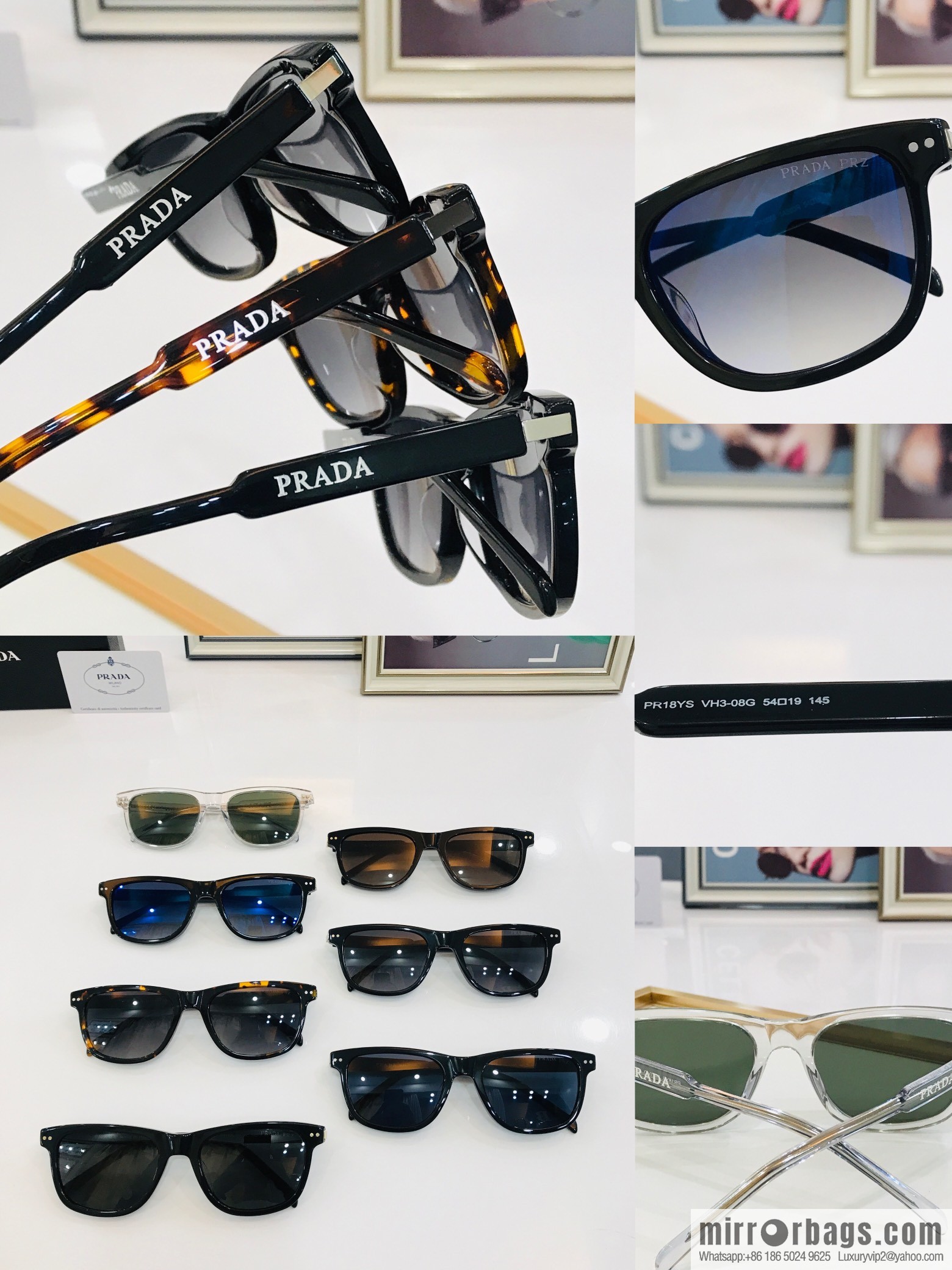 Prada box unisex sunglasses