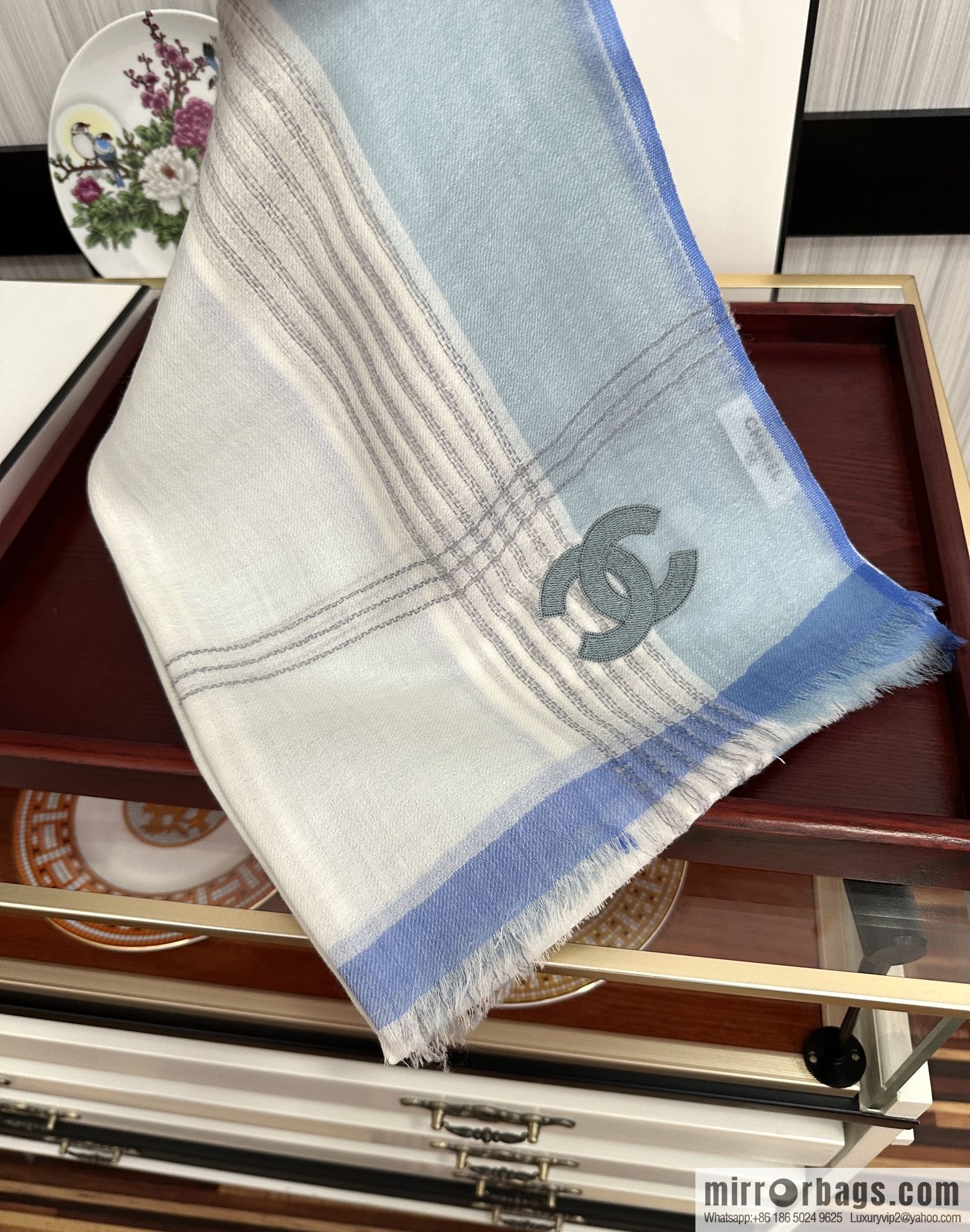 Chanel cashmere scarf