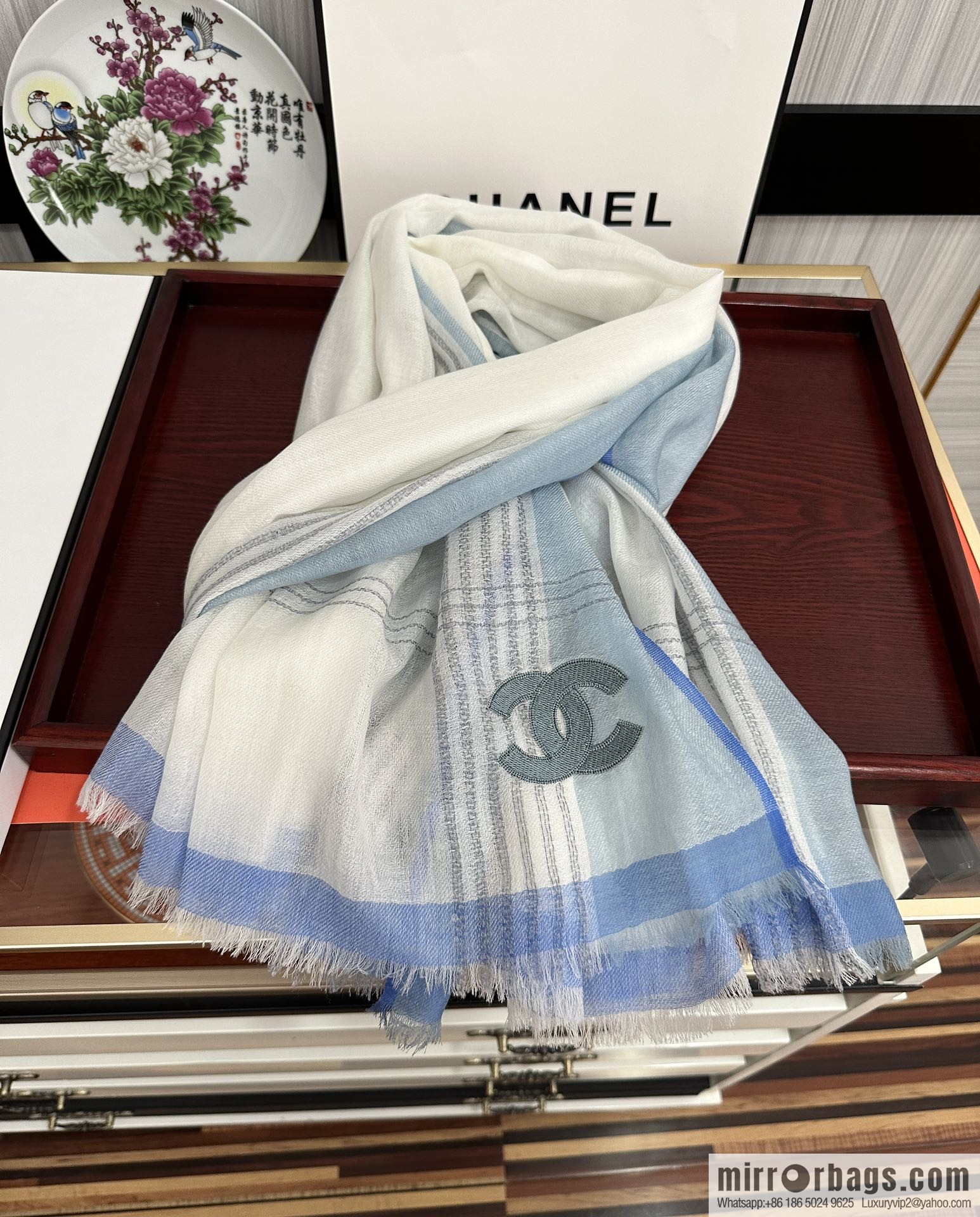 Chanel cashmere scarf
