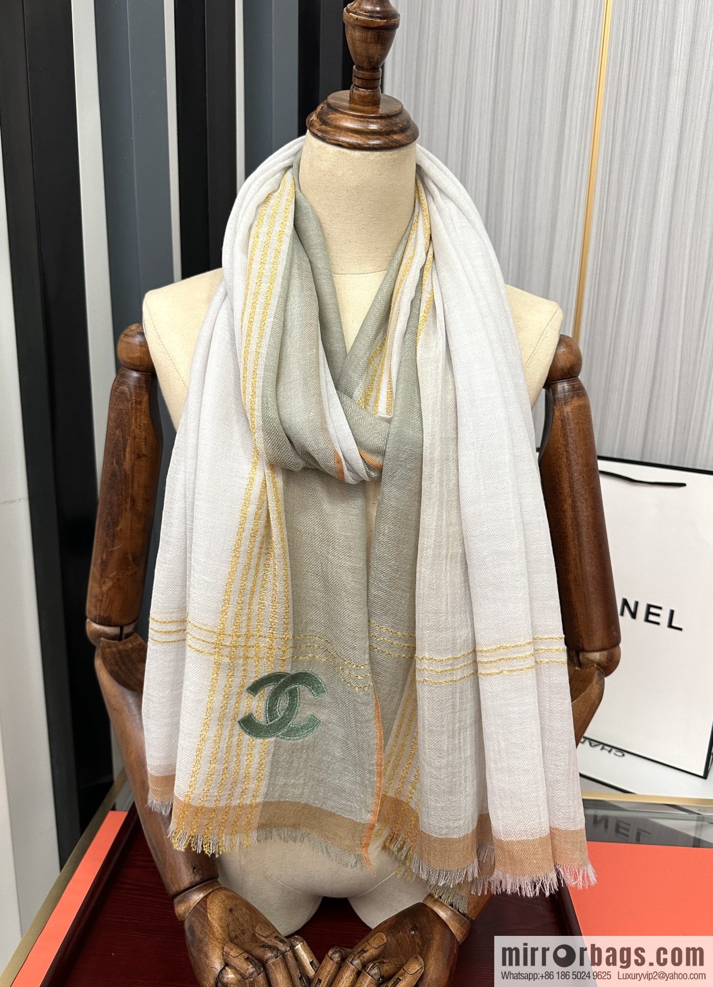 Chanel cashmere scarf