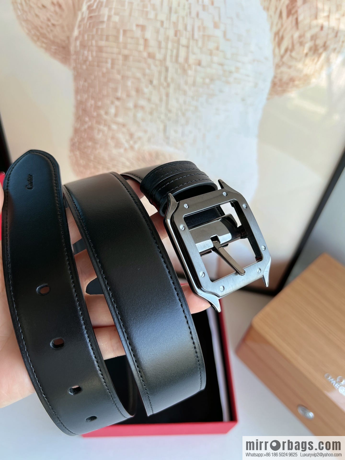 Cartier, Cowhide Double Sided Men's Belt