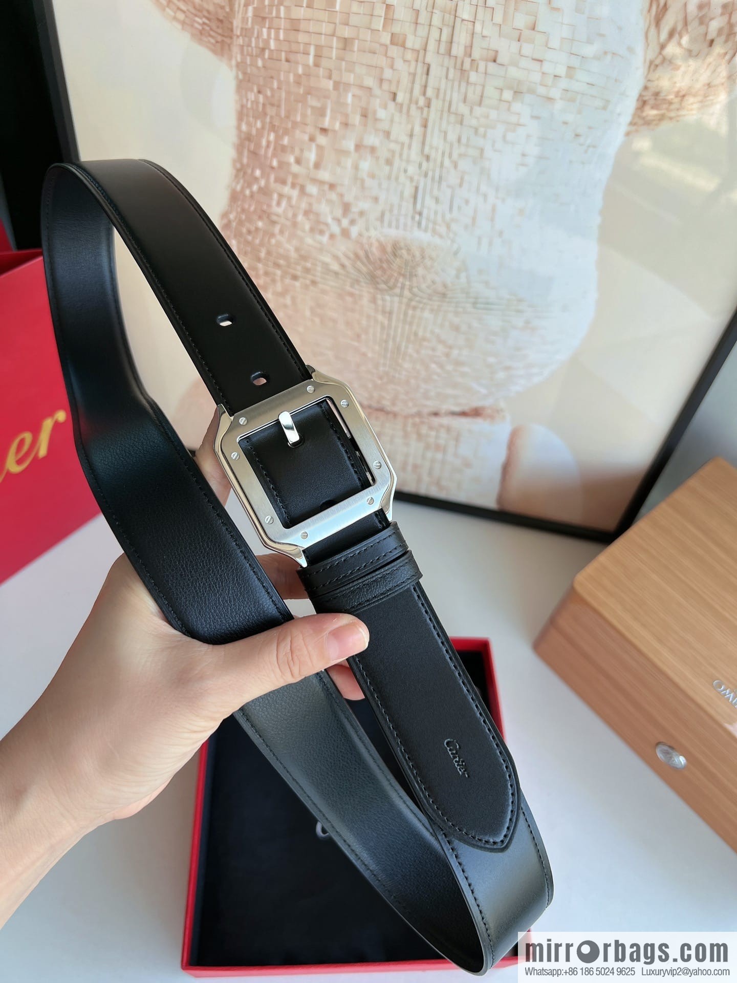 Cartier, Cowhide Double Sided Men's Belt