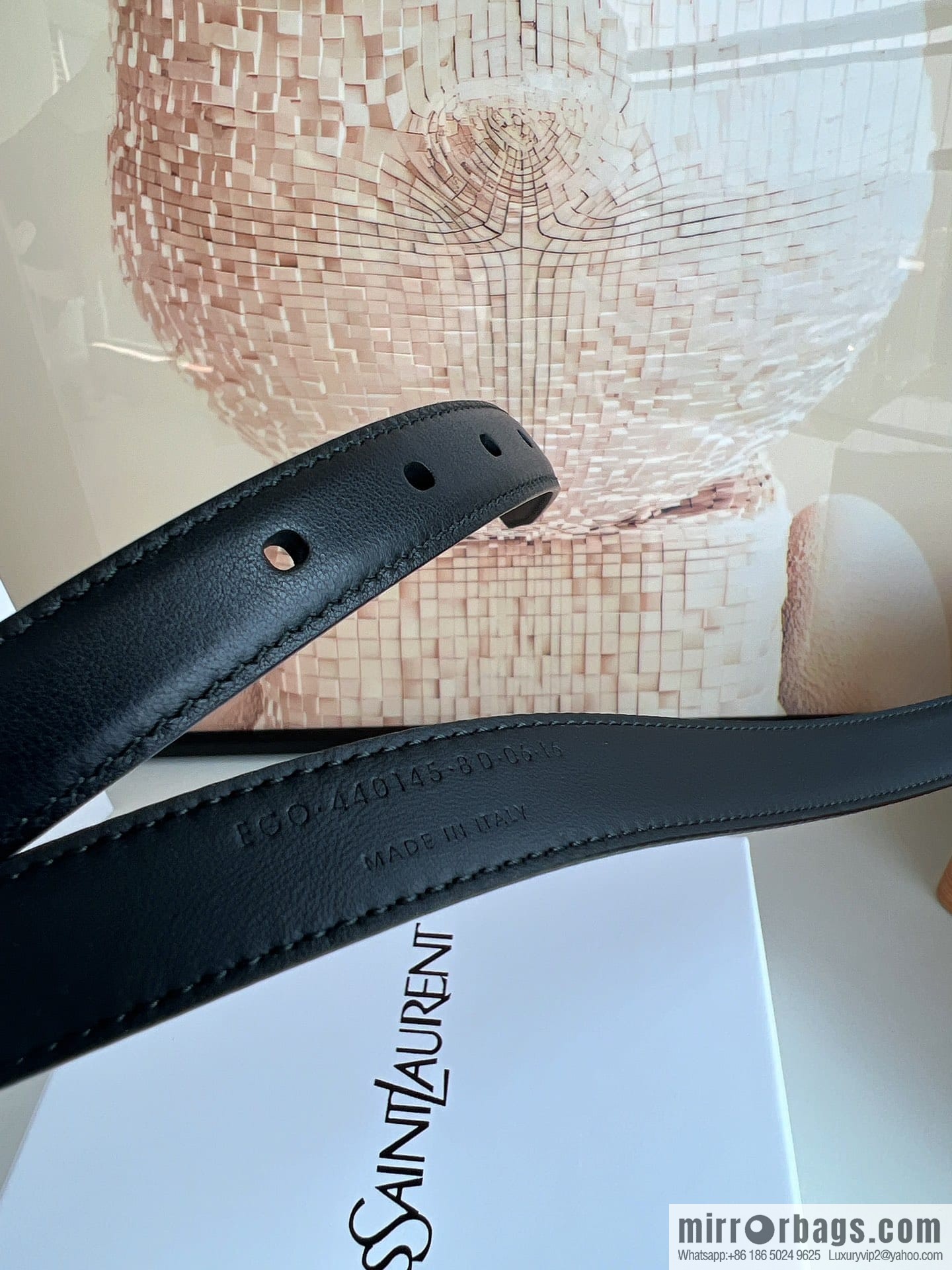 Saint Laurent Saint Laurent, Vintage Seiko Carved Metal Buckle 2.0cm Women's Belt