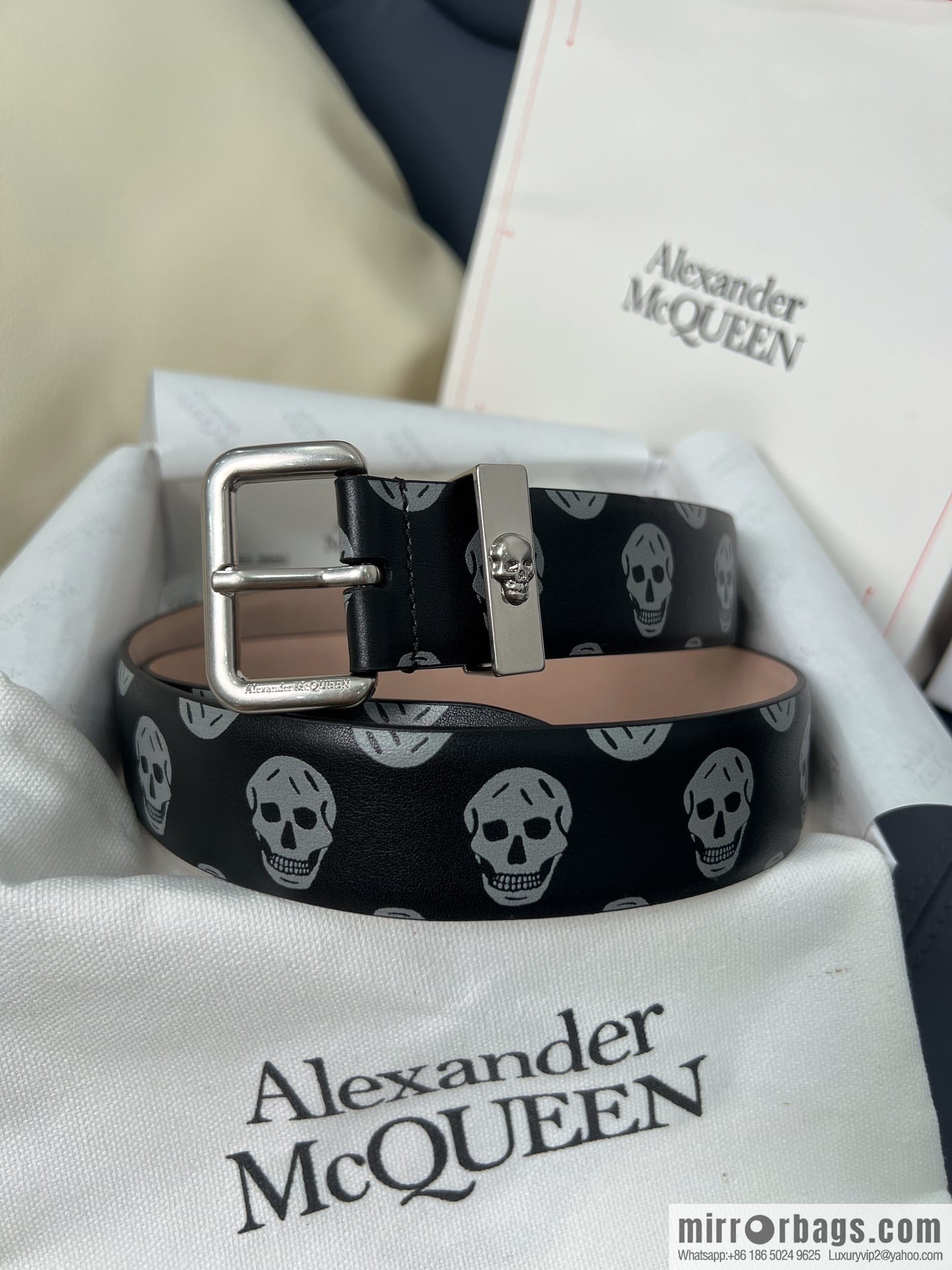 Alexander McQueen, gold-filled belt marked metal buckle women's belt