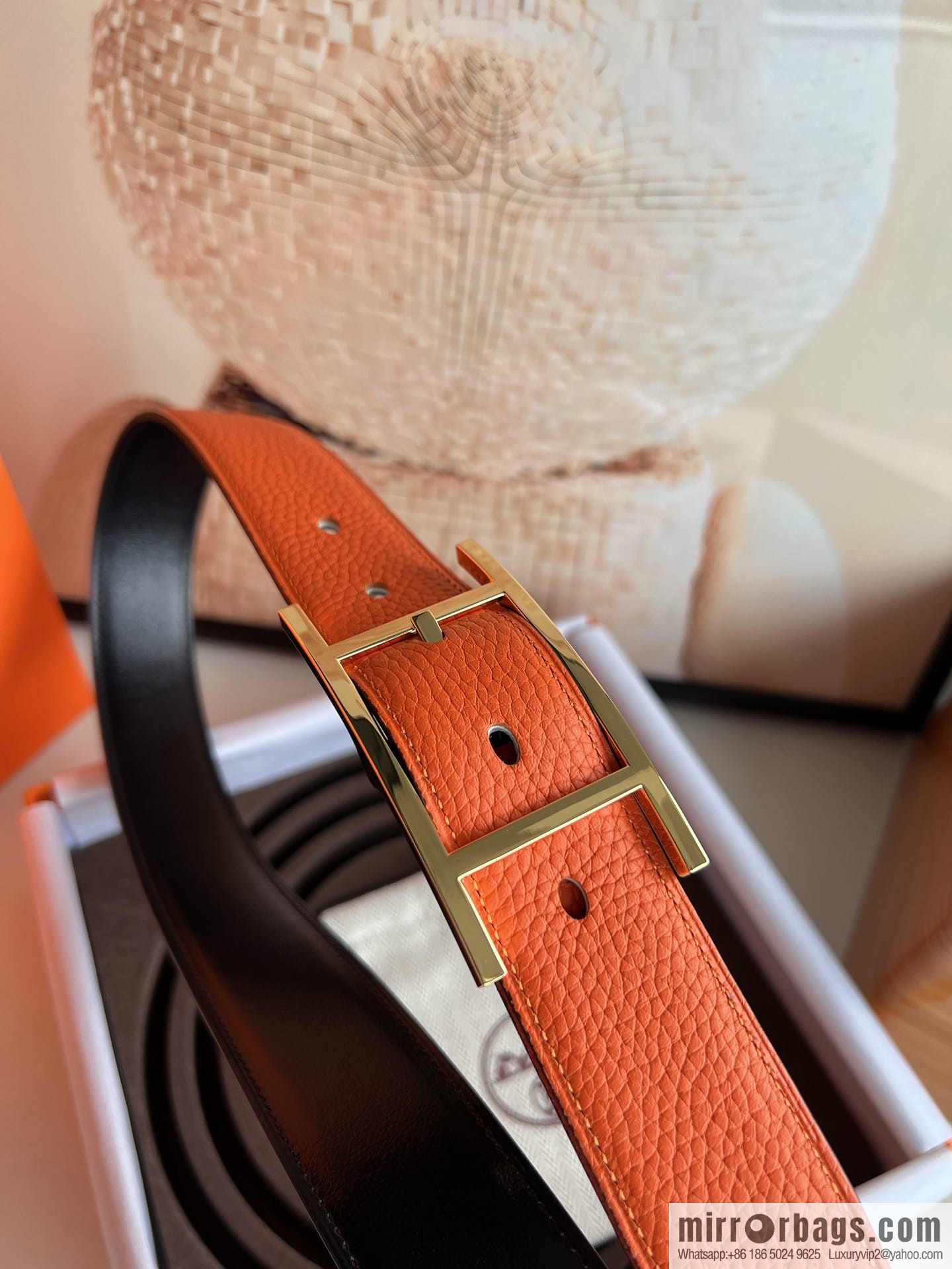 Hermes Nathan 32 PVD Double Sided Belt