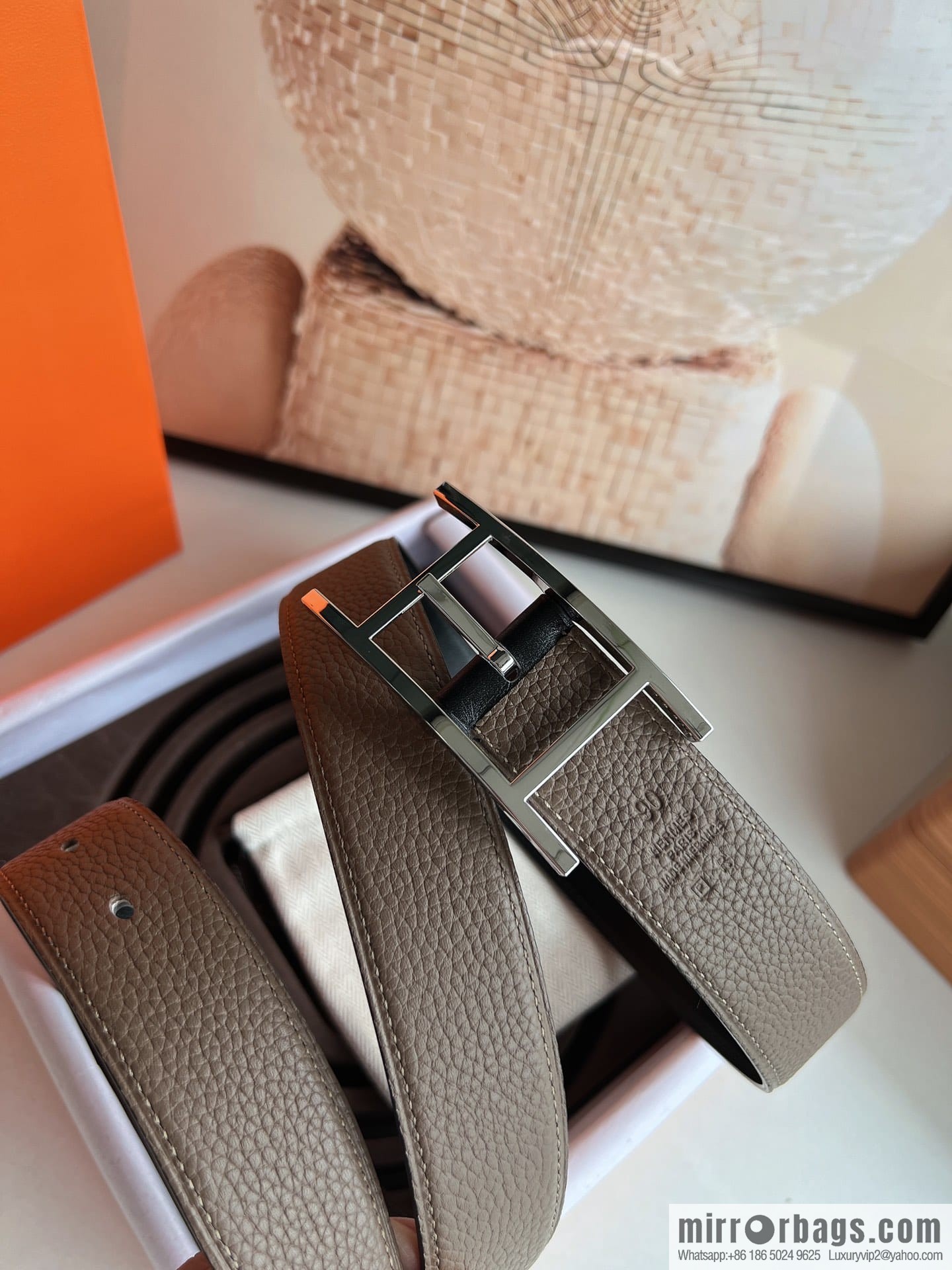 Hermes Nathan 32 PVD Double Sided Belt