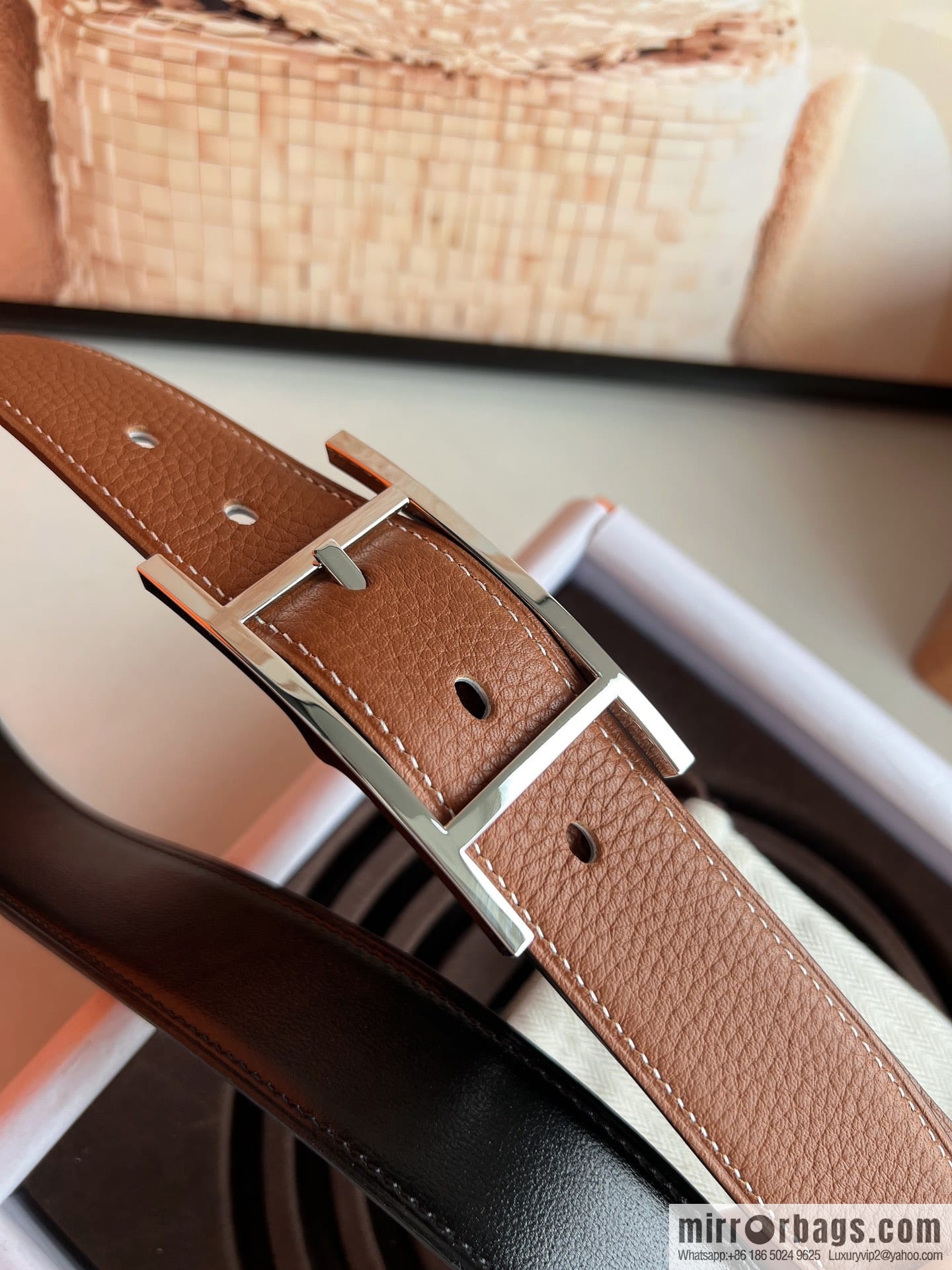 Hermes Nathan 32 PVD Double Sided Belt